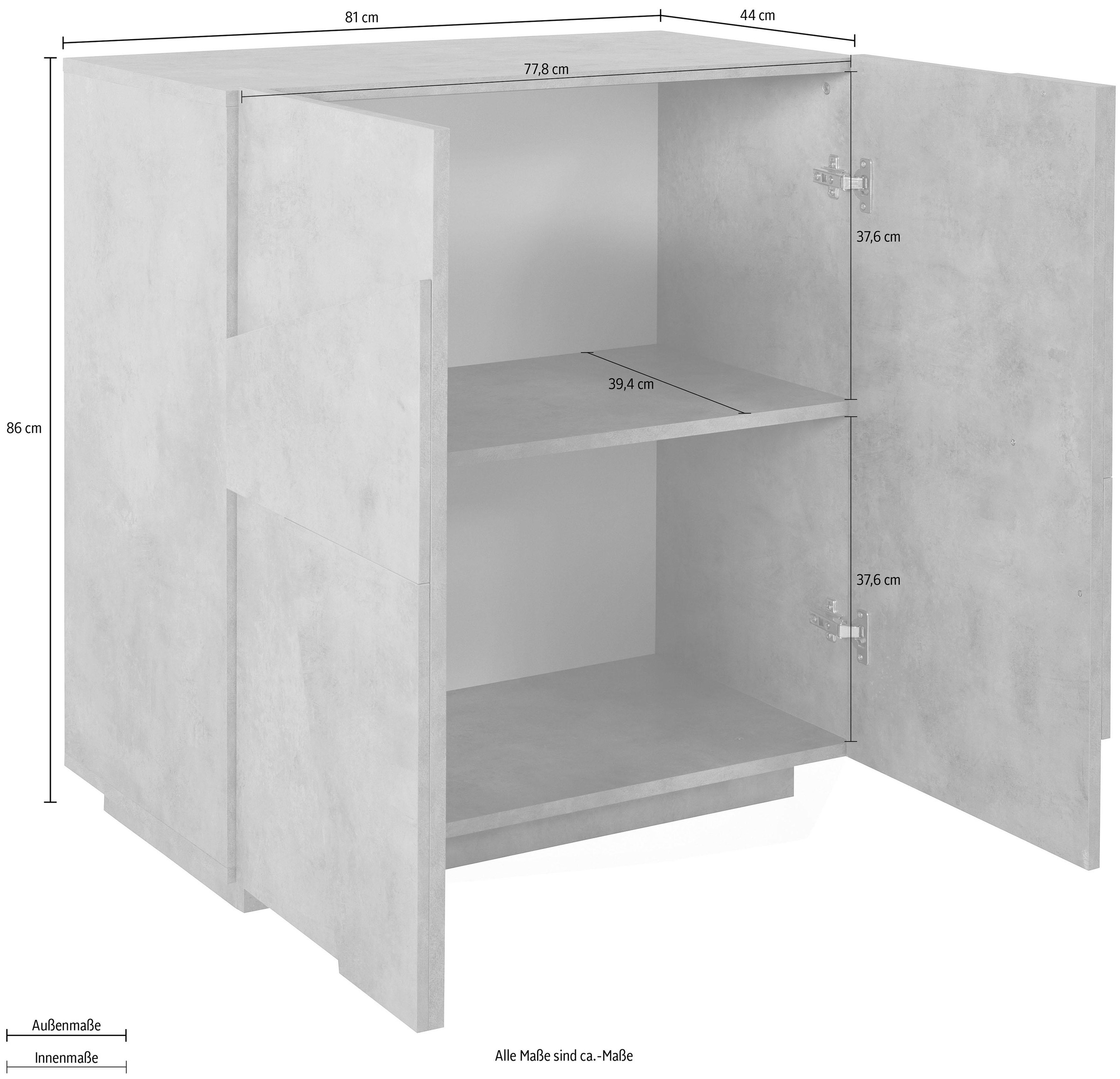 INOSIGN Sideboard »PING«, Breite 80 cm