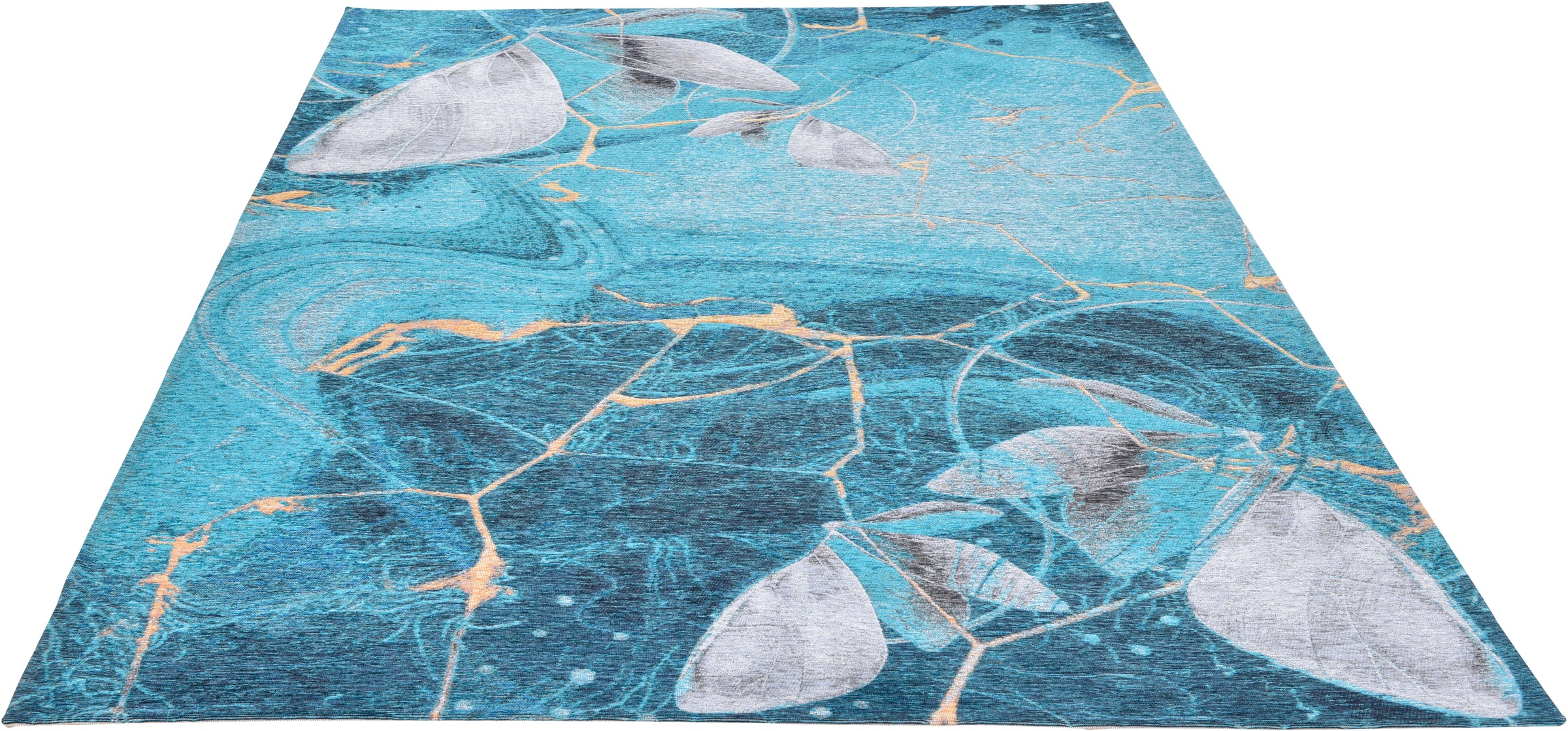 Image of Gino Falcone Teppich »Cosima-110«, rechteckig, 3 mm Höhe, flachgeweber Jaquard-Teppich, mit Chenillegarn, modernes Design, Wohnzimmer bei Ackermann Versand Schweiz