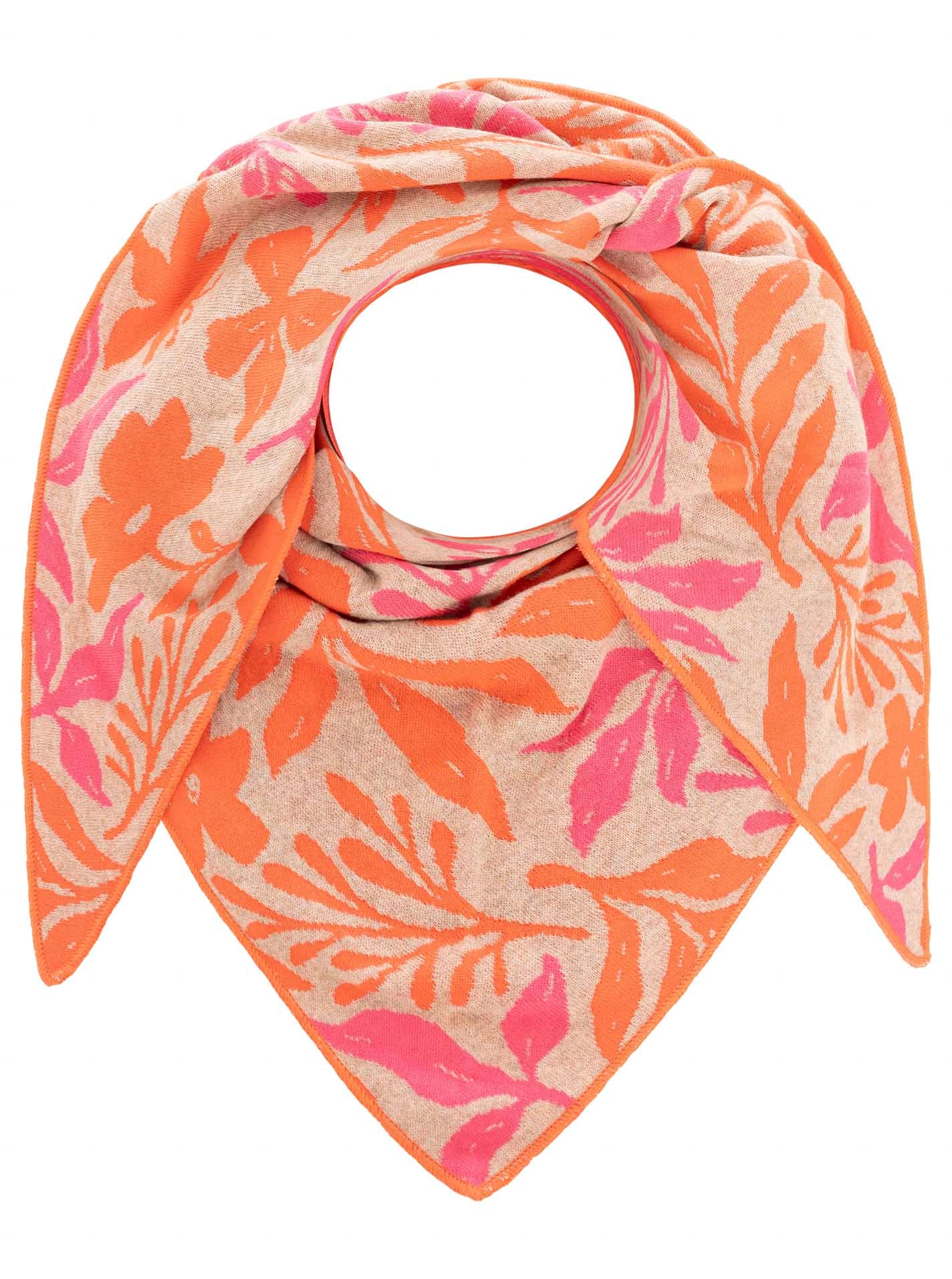 Zwillingsherz Dreieckstuch »"Blätter Mix"« florales Muster, leuchtende Farben, Mode Tuch