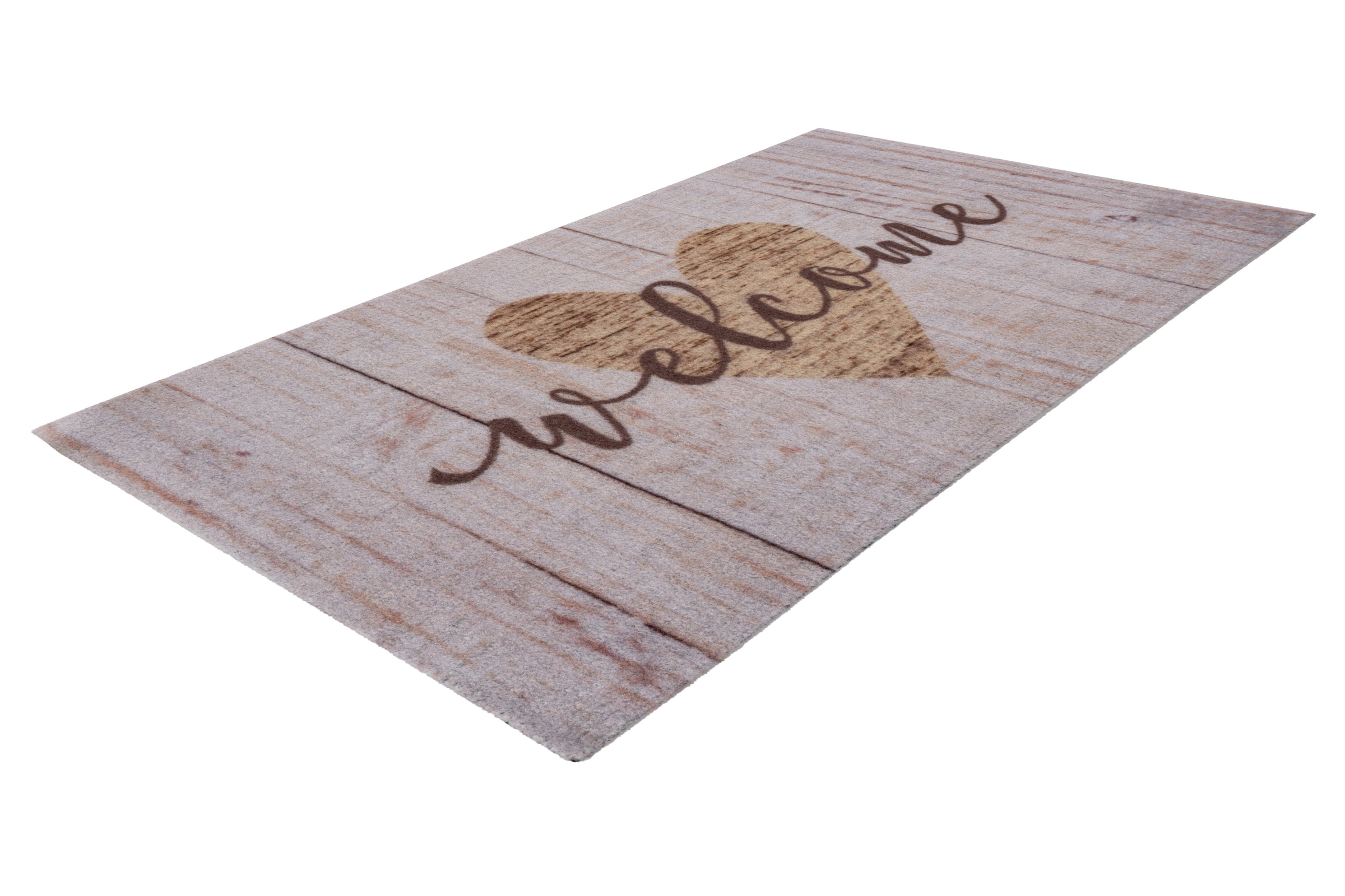 Kayoom Tapis de sol »Cosy Entry 625« Rectangulaire 6 mm Höhe paillasson, attrape-saleté, Welcome cœur, entrée