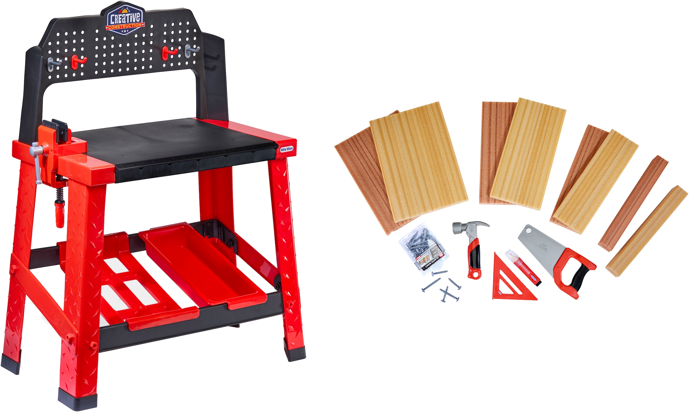 Image of Little Tikes Spielwerkbank "Creative Construction - Werkbank" mit Zubehör