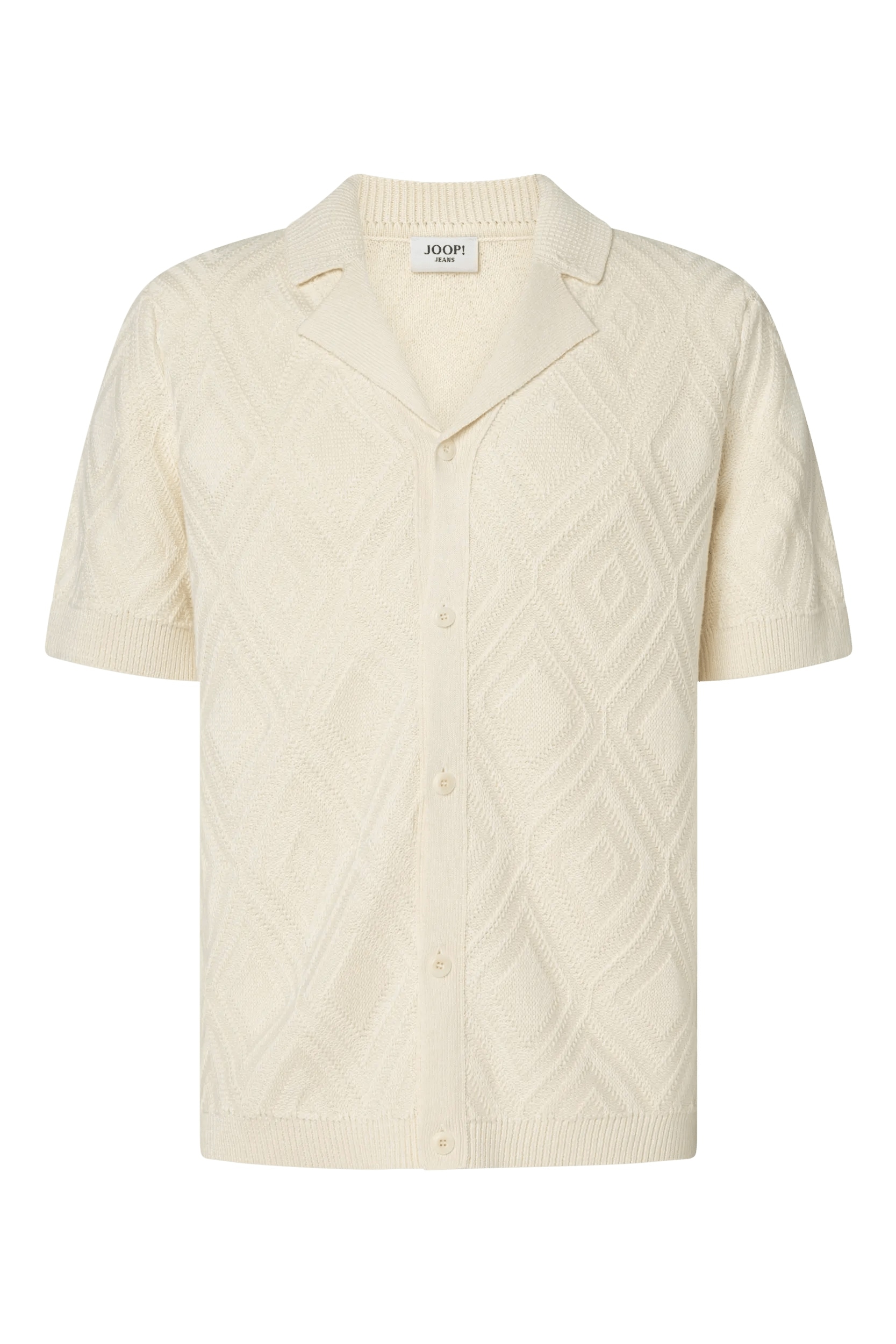 Image of Joop Jeans V-Shirt "Diamor" aus Strick, mit Reverskragen