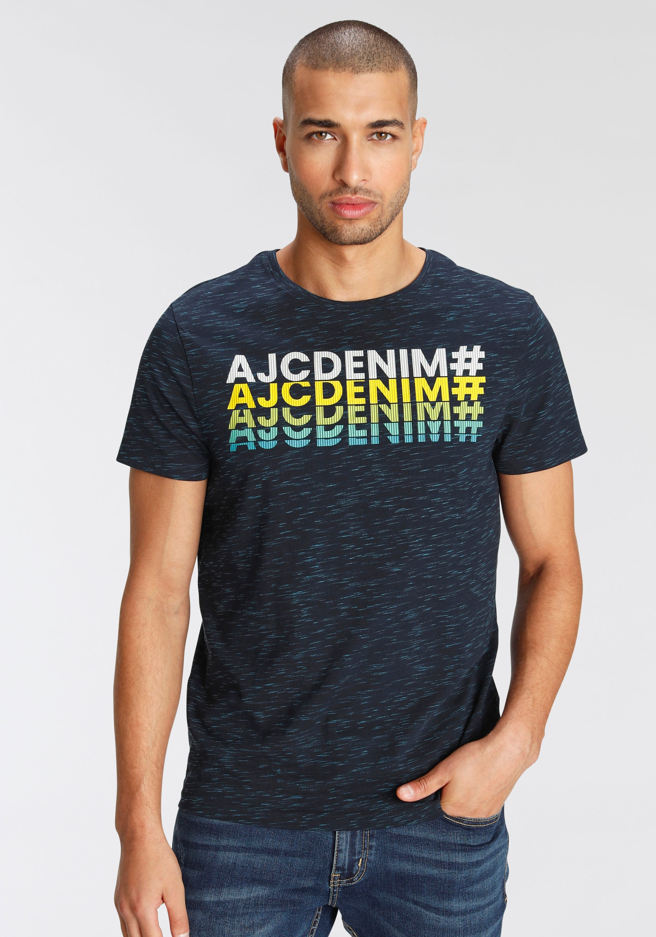 modischem Logoprint T-Shirt, mit versandkostenfrei AJC auf