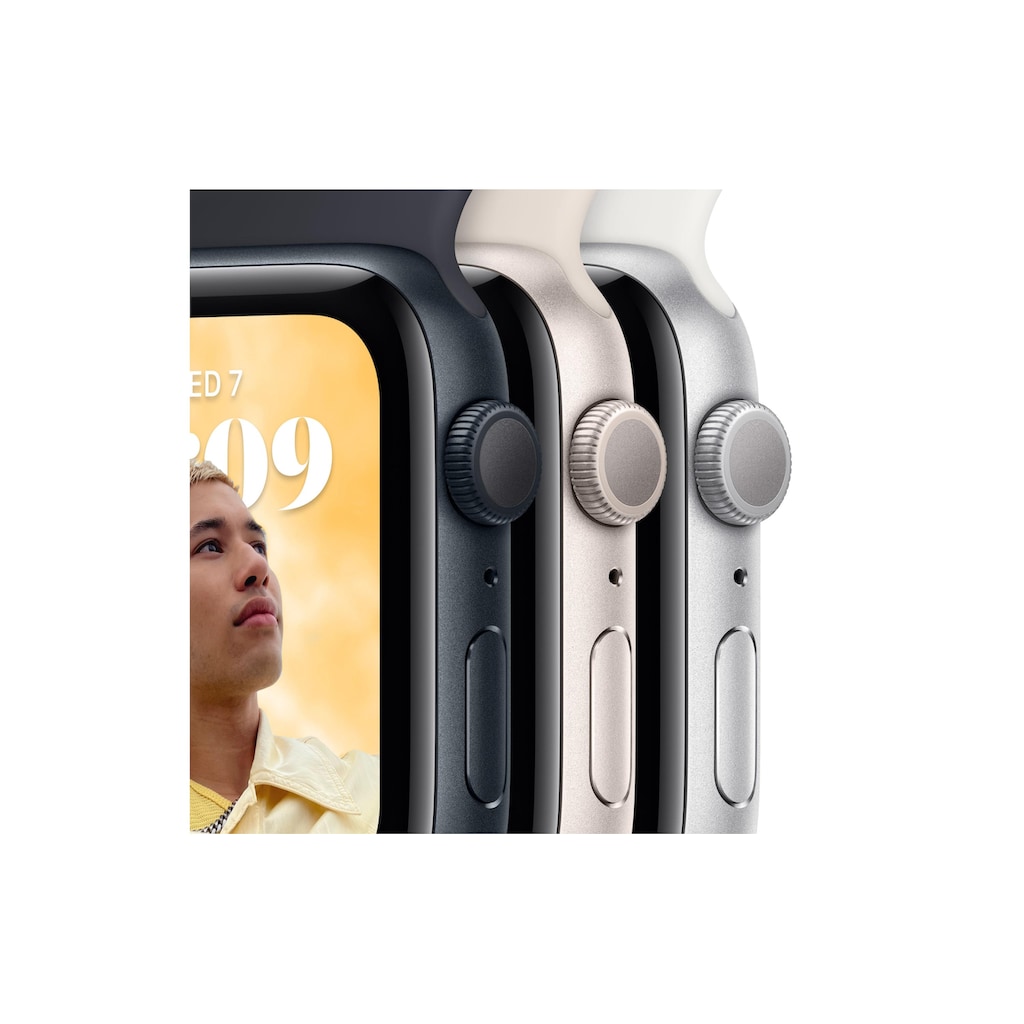 Apple Smartwatch »SE 2022, GPS, 40mm Aluminium-Gehäuse«, (Watch OS MNJT3FD/A)