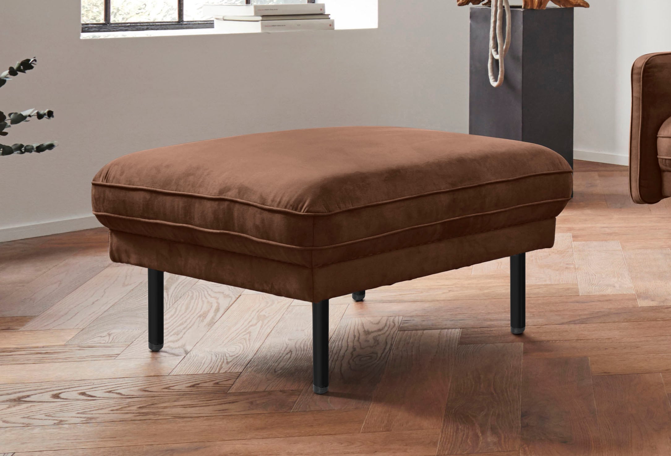 Home affaire Hocker "Nordfyn" edles Design in 3 Bezugsqualitäten, Design by Morten Georgsen