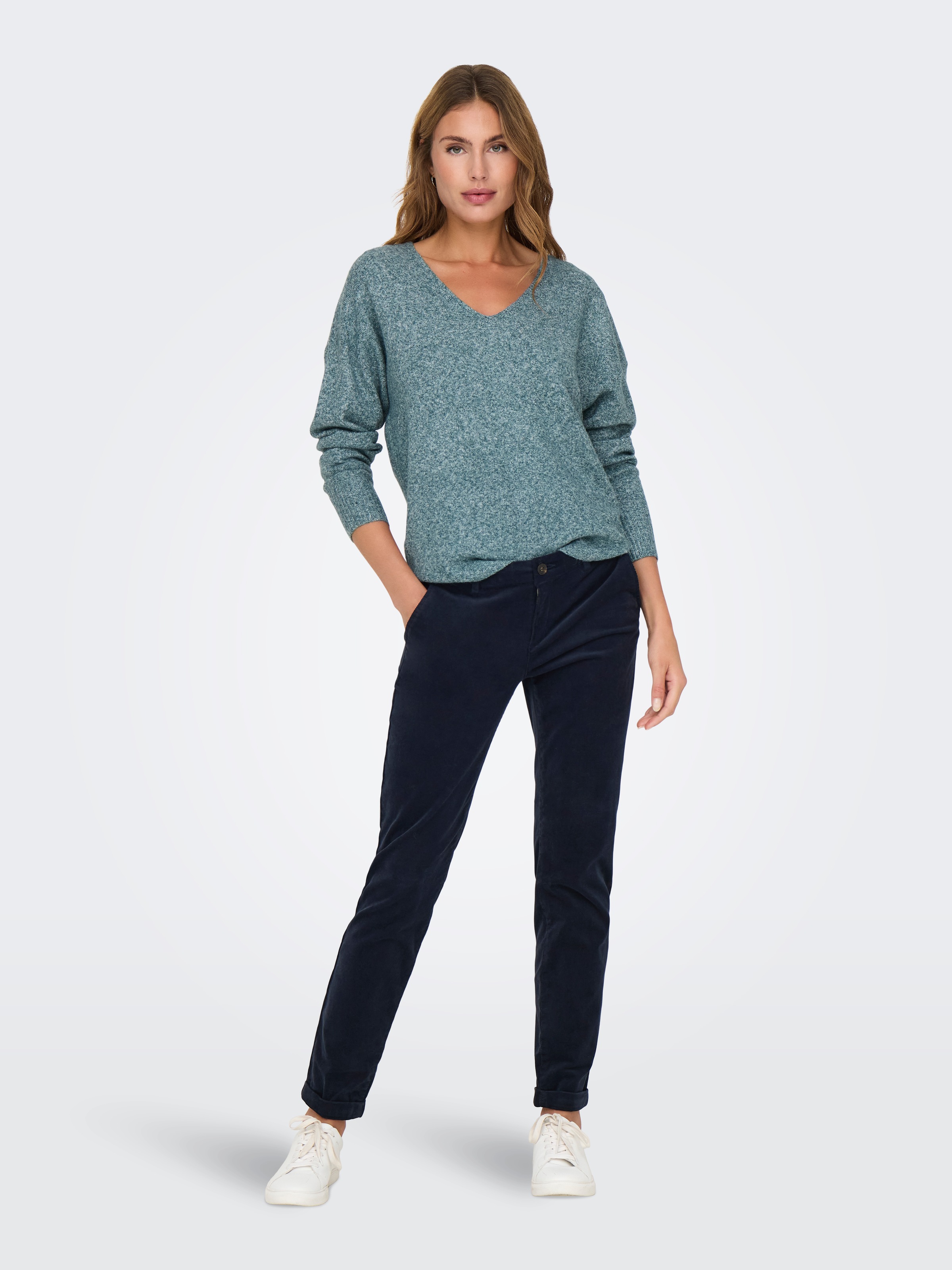 ONLY V-Ausschnitt-Pullover »ONLRICA LIFE L/S V-NECK PULLO KNT NOOS«