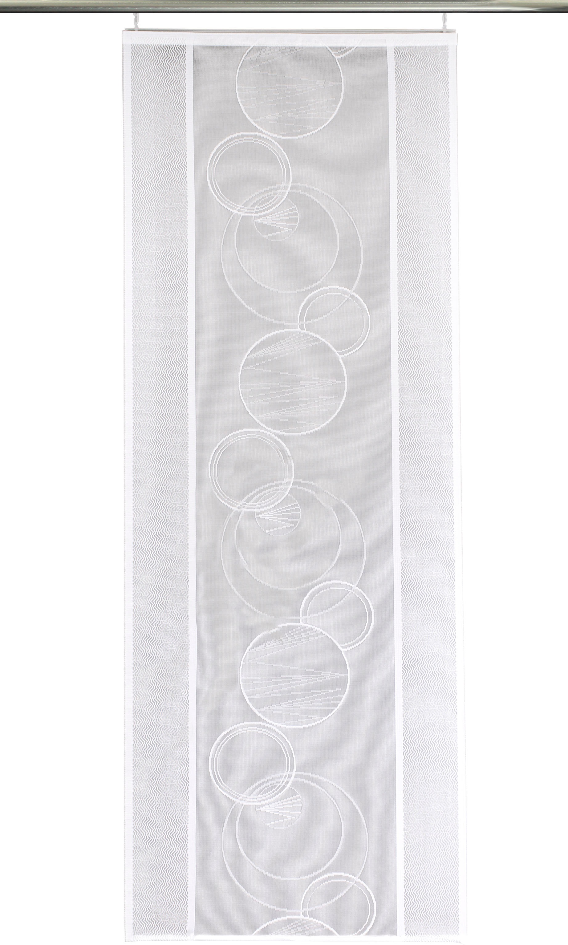 Image of VHG Schiebegardine »Aura«, (1 St.), Schiebevorhang, transparent, weiss, Raumteiler, Klettband, Jacquard, gewirkt, verschiedene Grössen, Breite 60 cm bei Ackermann Versand Schweiz