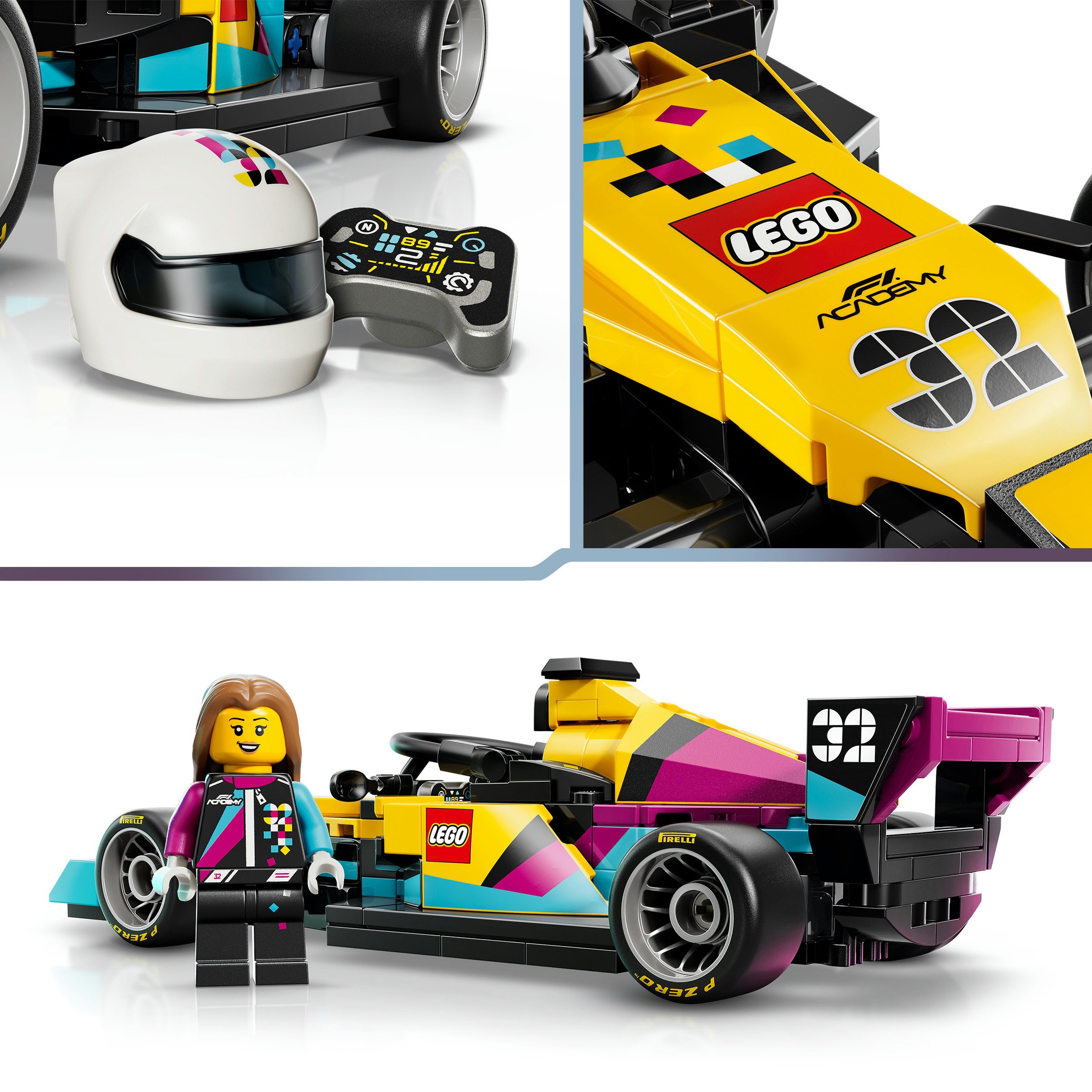 LEGO® Pions de construction »F1 ACADEMY LEGO Rennwagen (77258), LEGO Speed Champions«