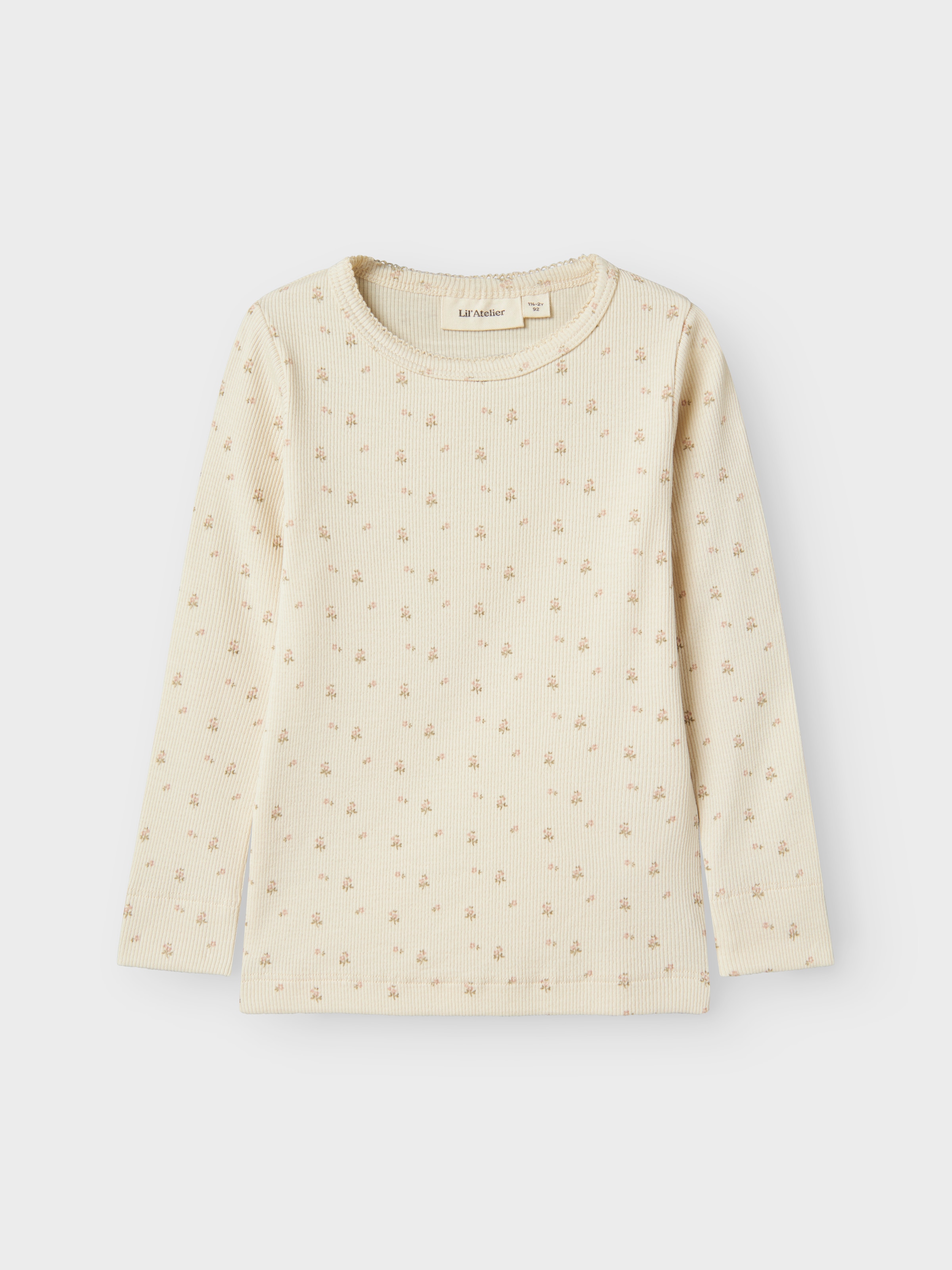 Lil' Atelier T-shirt à manches longues »NMFGAGO LS SLIM TOP LIL NOOS« jersey côtelé doux