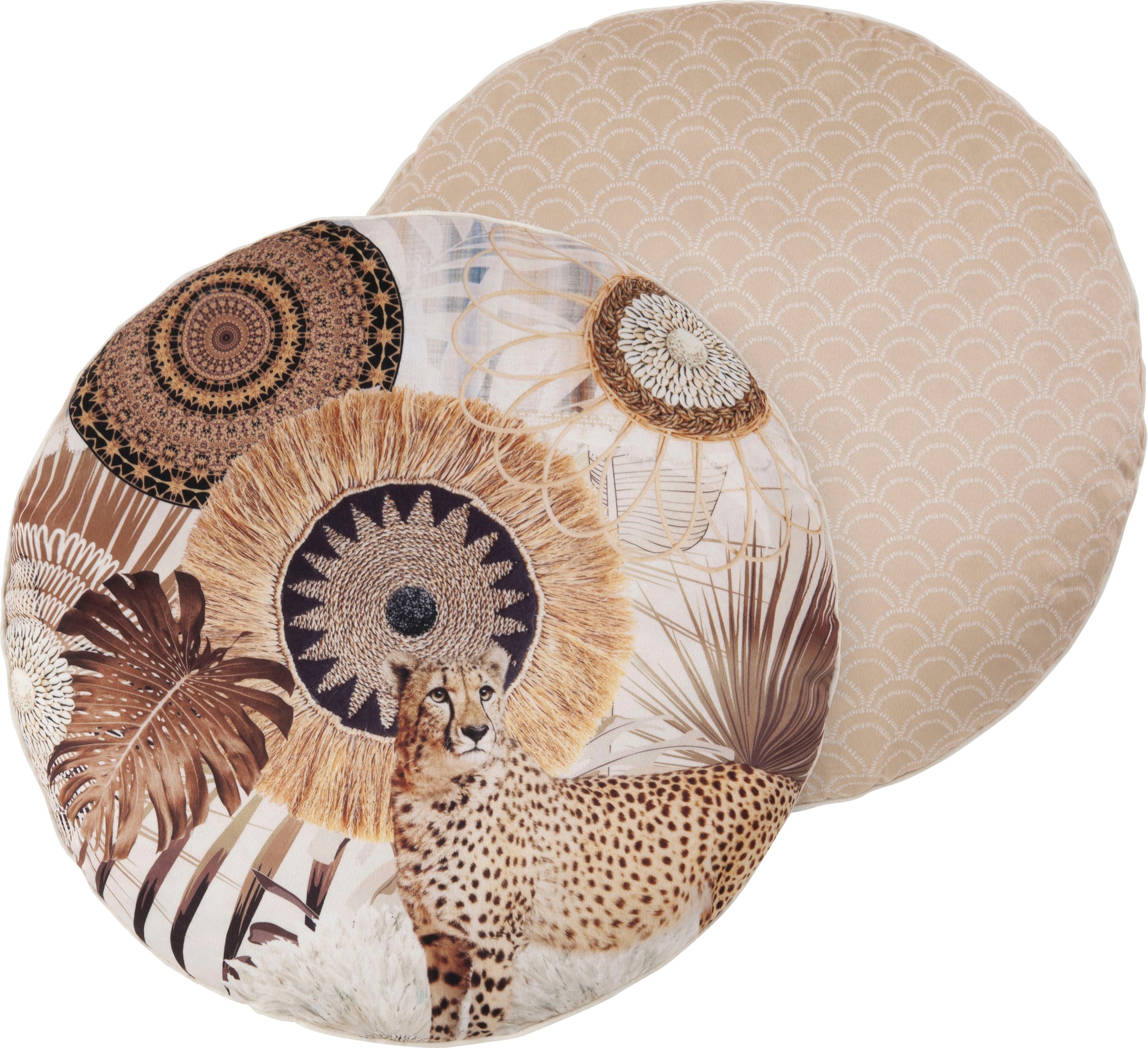 Image of hip Dekokissen »Raeni«, (1 St., 1 55 cm rund Dekokissen - Mit biese), mit Biese bei Ackermann Versand Schweiz