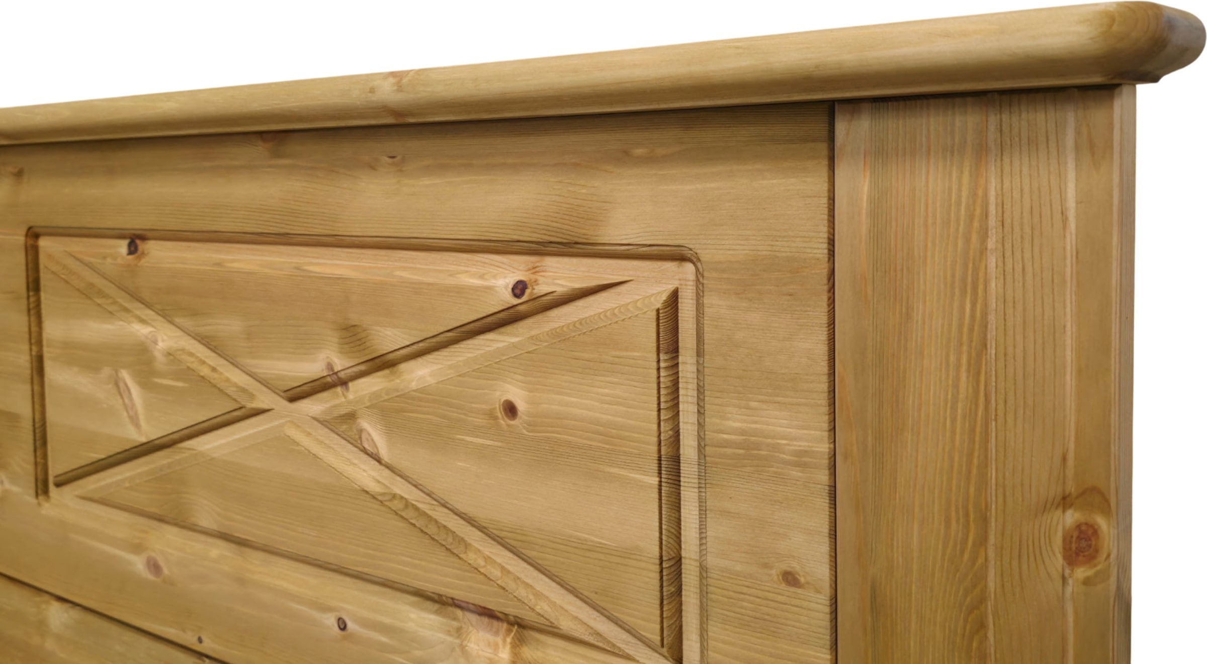 GOODproduct Bett »Hugo, Massivholzbett, FSC® zertifiziertes Massivholz« B/T/H: 153/208/84 cm,  aus massiver Kiefer, ohne Lattenrost,140x200 cm, Bettkasten optional