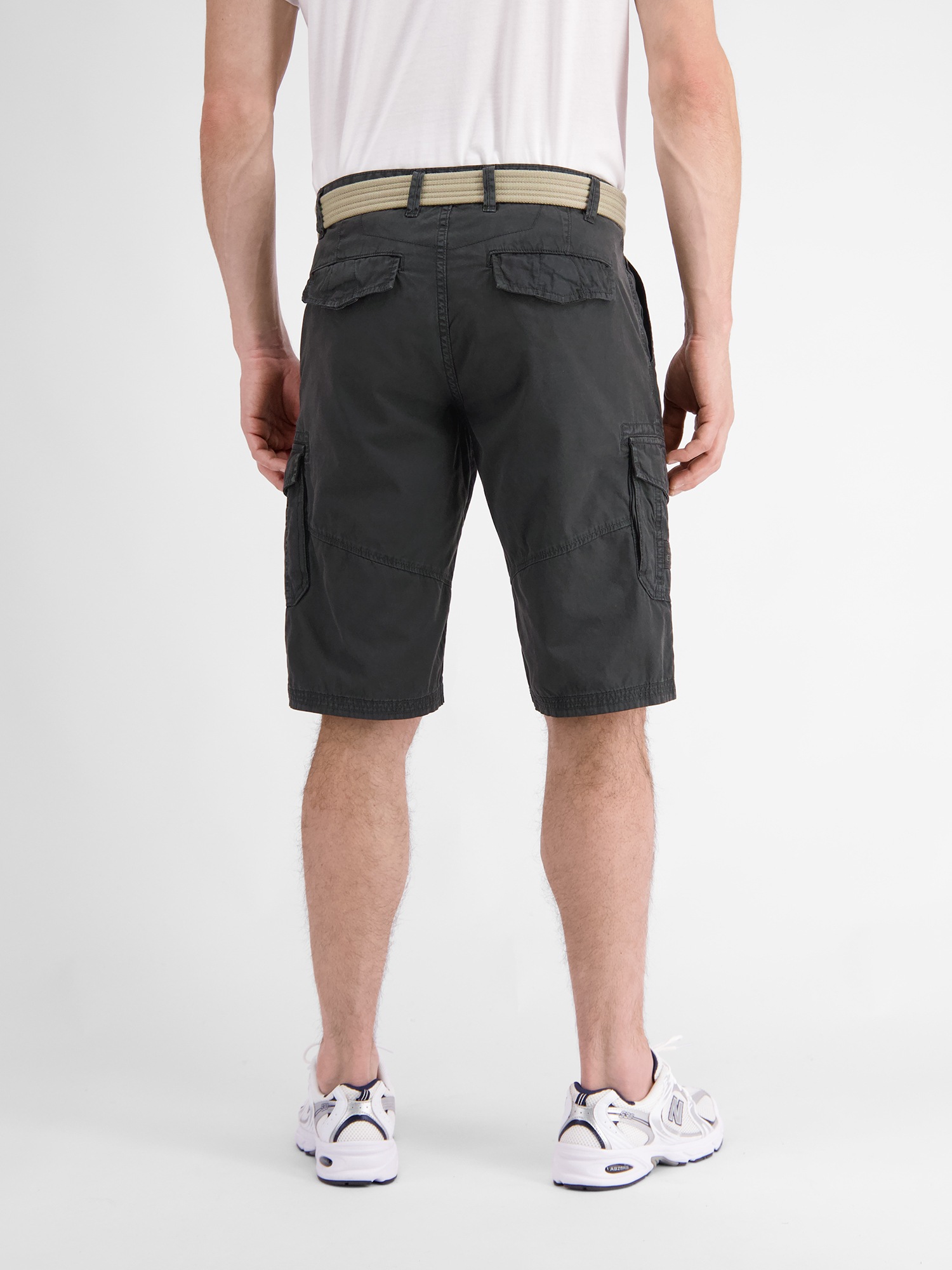 LERROS Bermudas »Unifarbene Cargobermuda mit Gürtel«