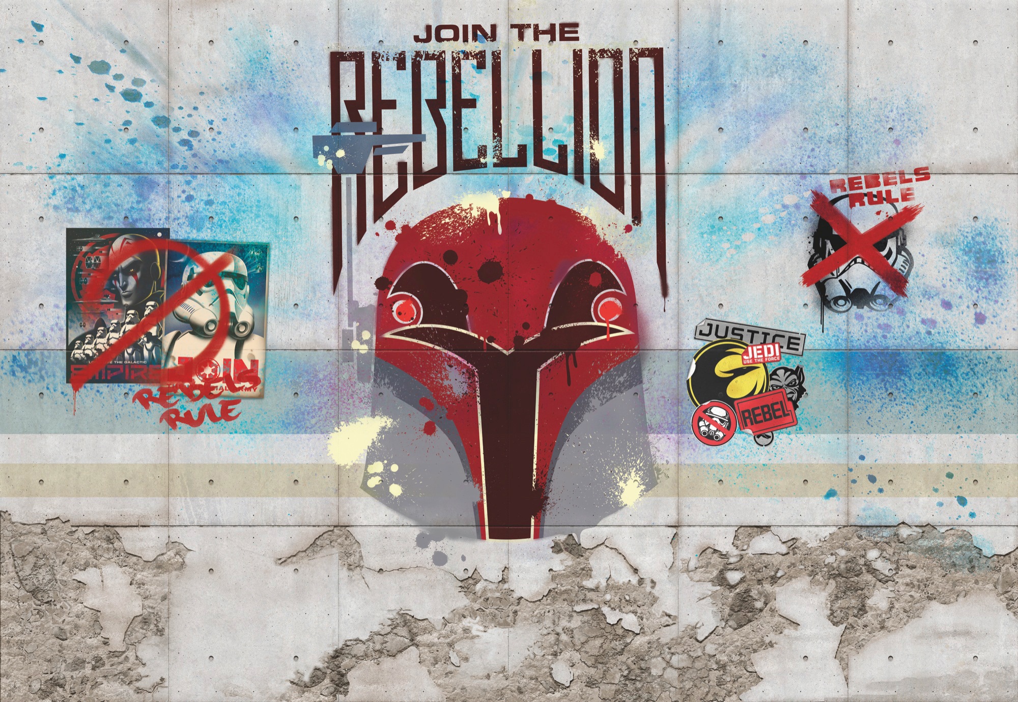 Image of Komar Fototapete »Star Wars Rebels Wall"«, bedruckt-Comic, ausgezeichnet lichtbeständig bei Ackermann Versand Schweiz