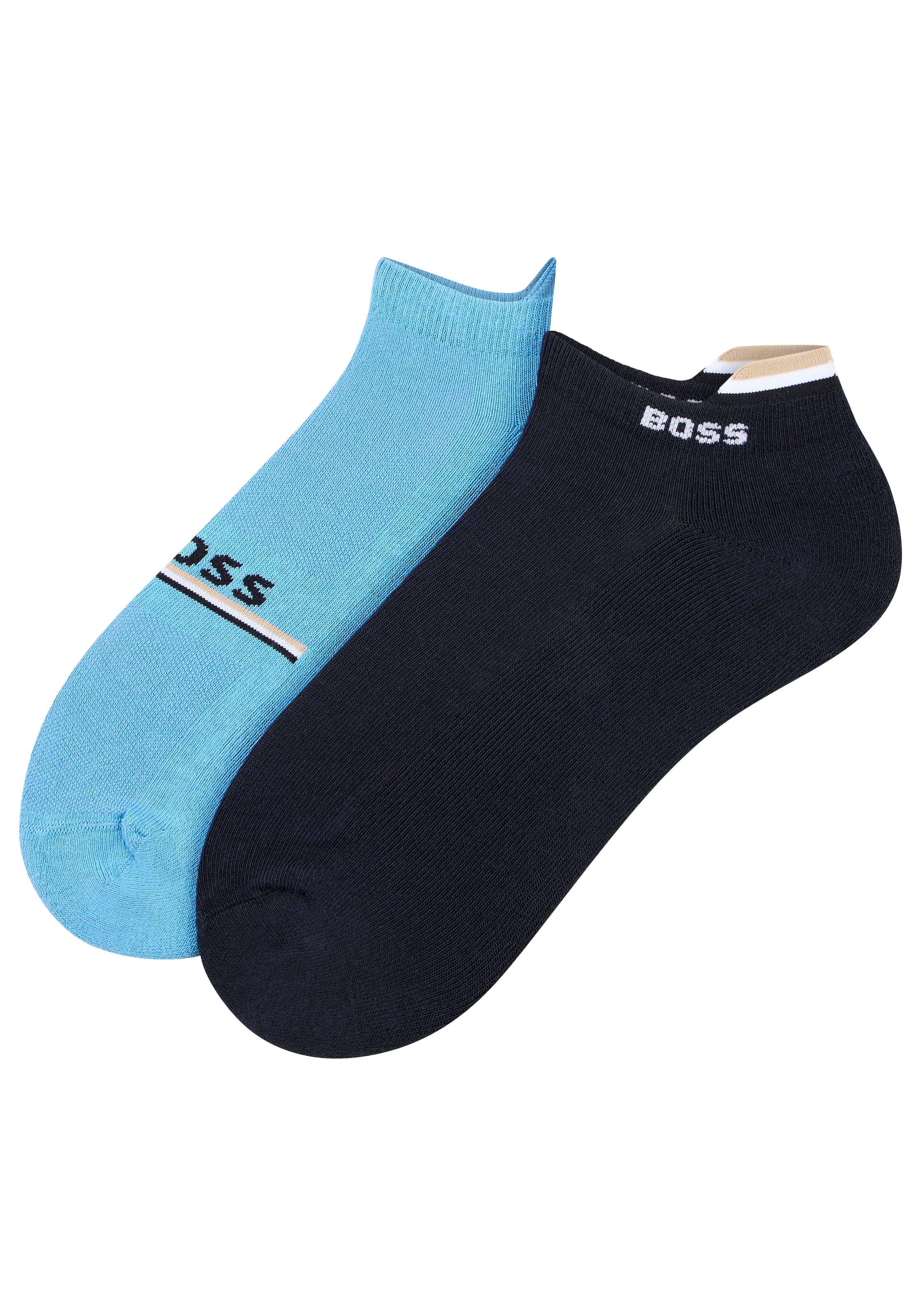 Image of BOSS Kurzsocken "2P AS Iconic Loop CC" 2 Paar tlg. mit Signature-Streifen und Logo-Details