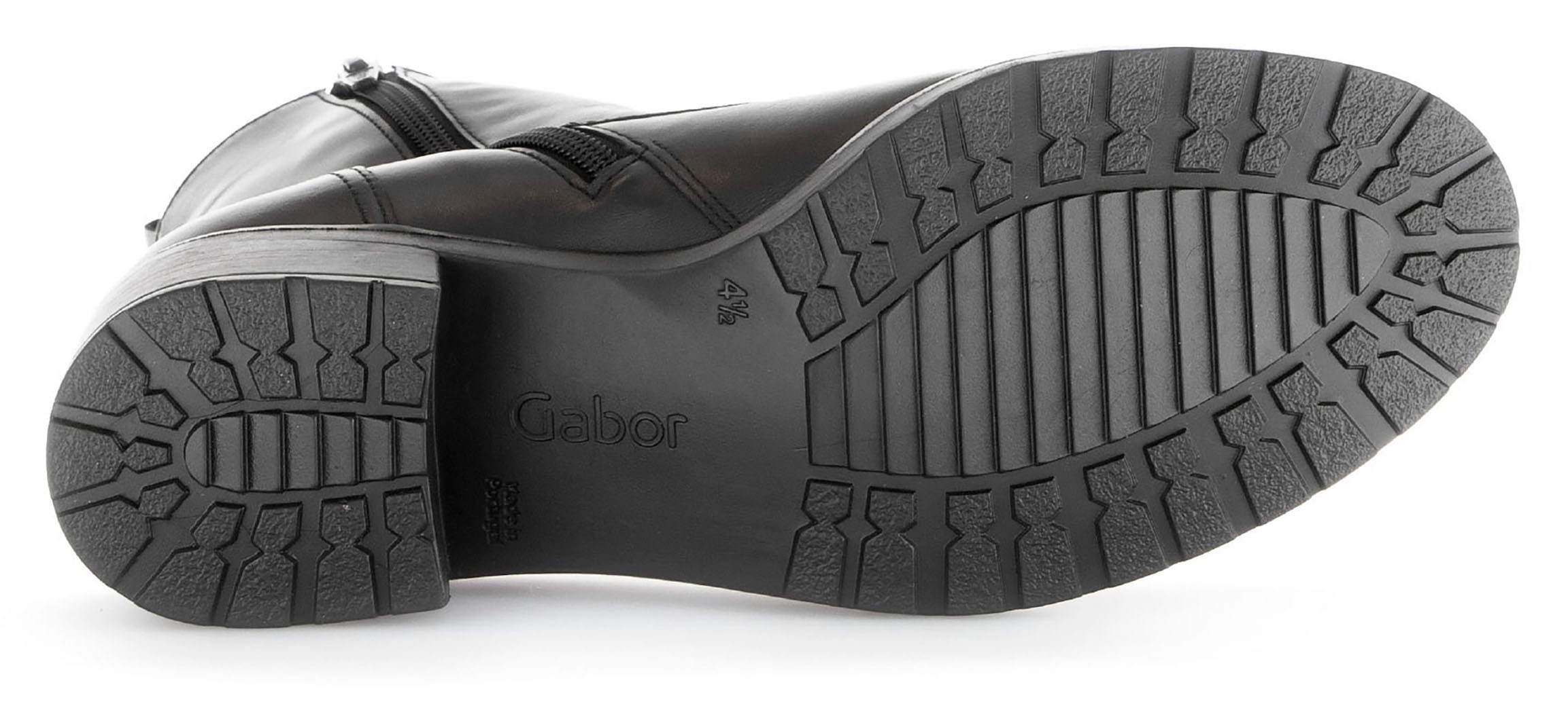 Gabor Bottes à lacets »Tunis«  , Blockabsatz, Schnürboots, Komfortschuh mit Anziehlasche, G-Weite