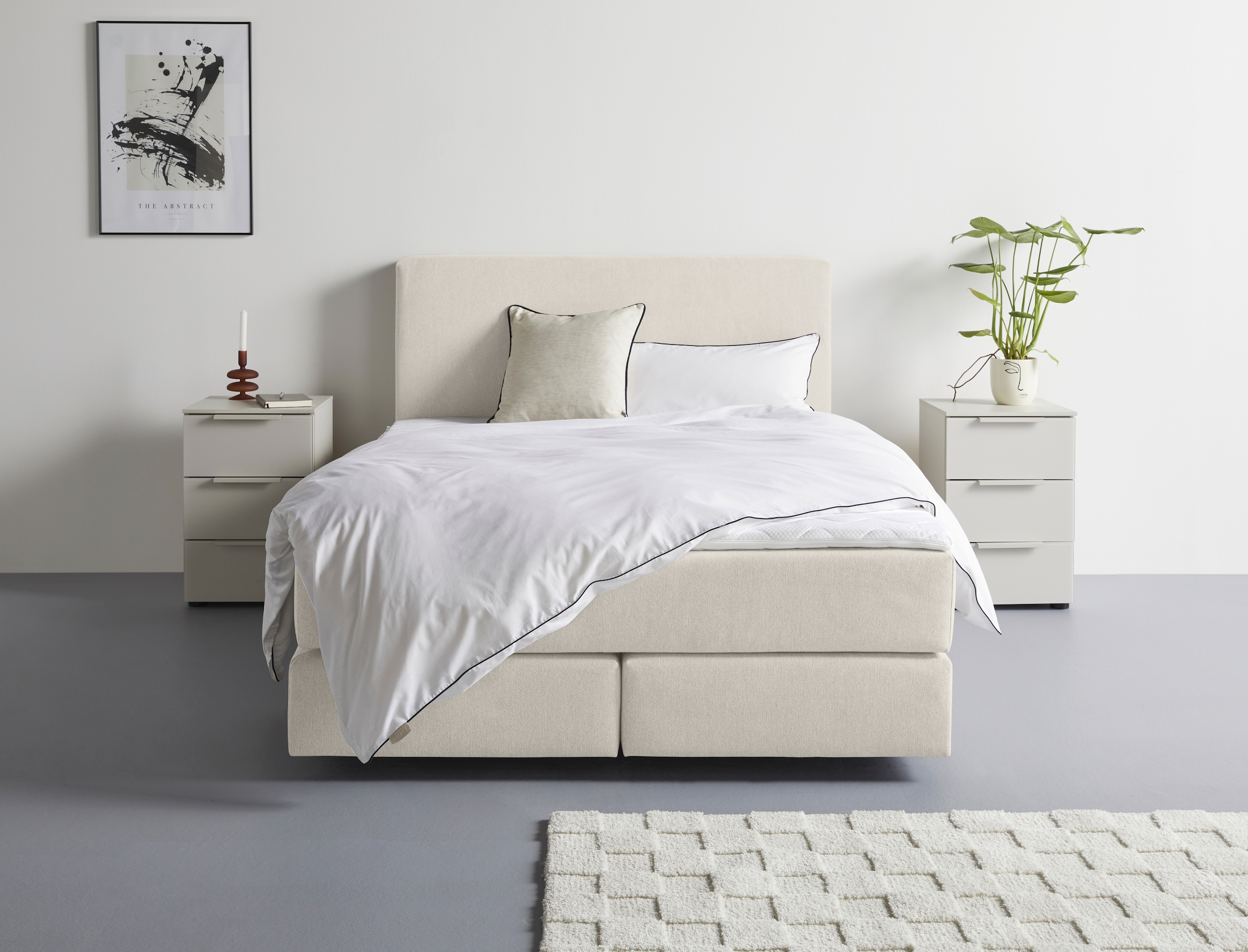 LeGer Home by Lena Gercke Lit boxspring »Zalia erhältlich in verschiedenen Breiten, inkl. Toppper« au choix avec ressorts Bonnell ou ressorts ensachés à 7 zones