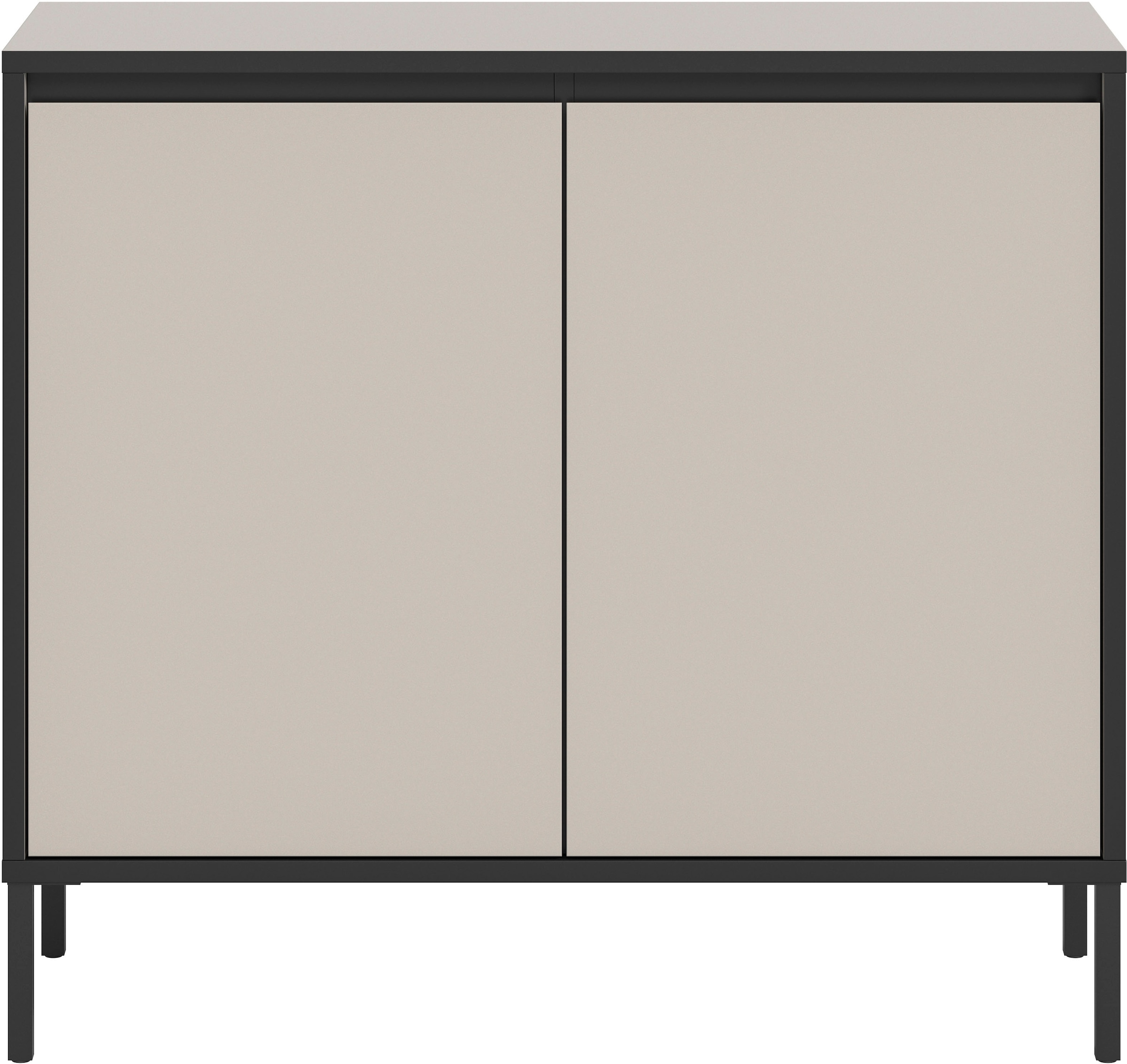 Home affaire Kommode »NORT, Höhe: 92 cm, mit Metall Stabfuss, 2 Türen, 2 Einlegeböden« Anrichte, Sideboard, Schrank, Board, Highboard