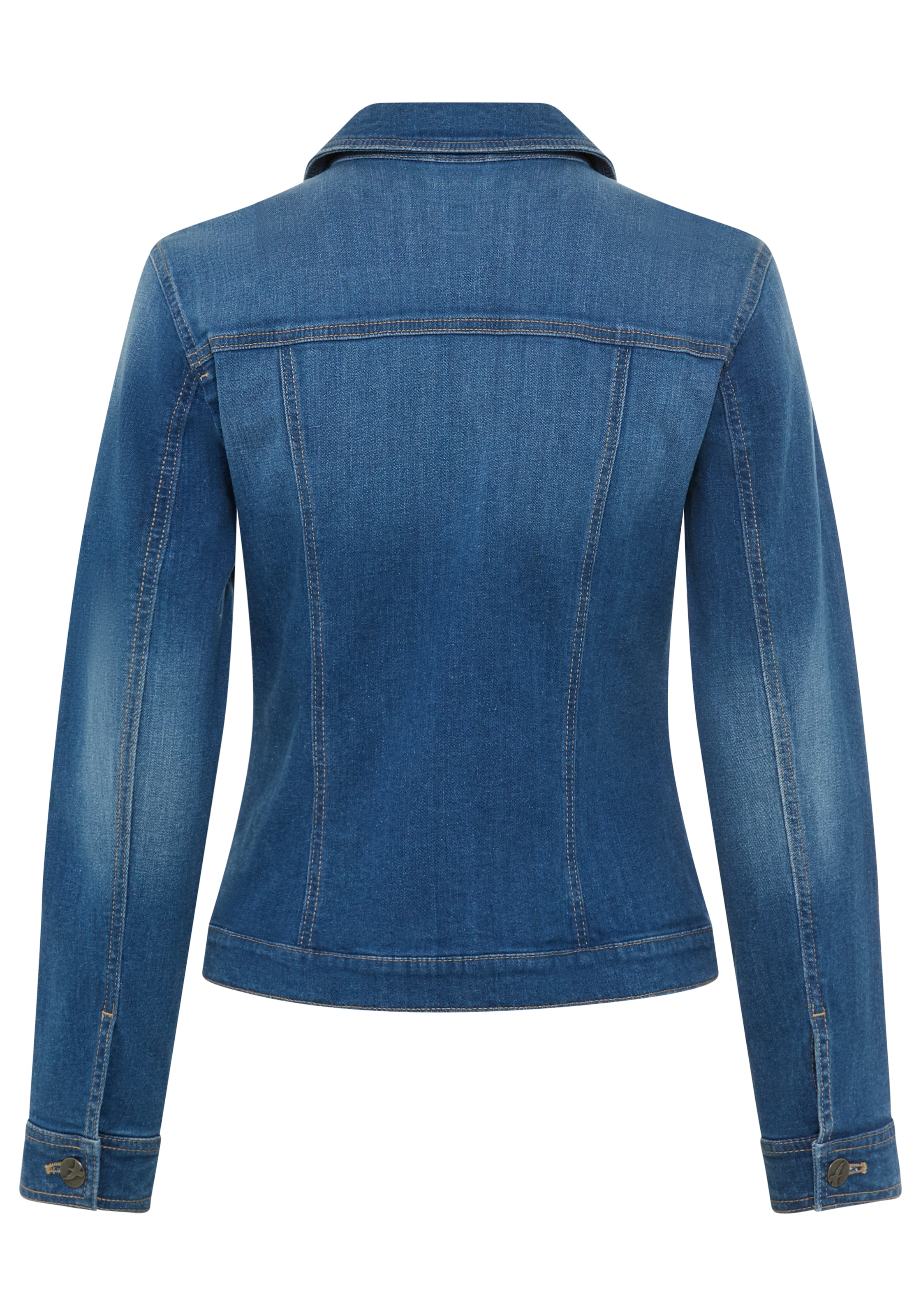 Arizona Veste en jean aus Baumwollmischung,  figurbetont,  in Stretch-Qualität