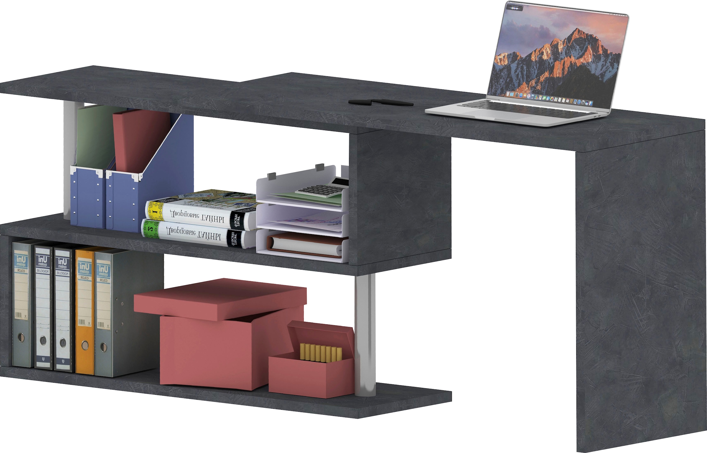 INOSIGN Schreibtisch »Volta«, multifunktional aufbaubar, Winkelschreibtisch