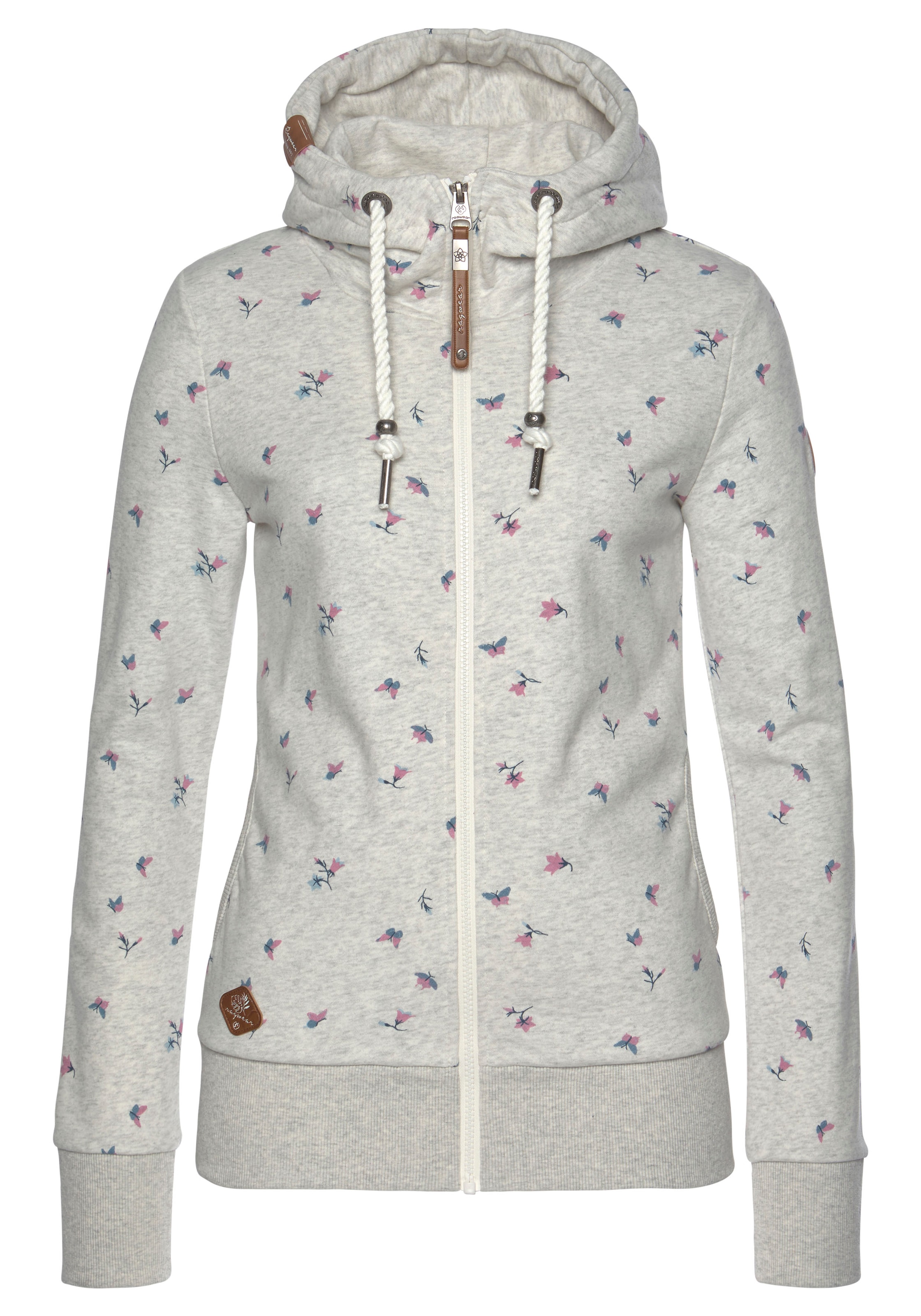 Image of Ragwear Sweatjacke »ANGEL ZIP«, mit Flower-Schmetterling Allover-Druck bei Ackermann Versand Schweiz