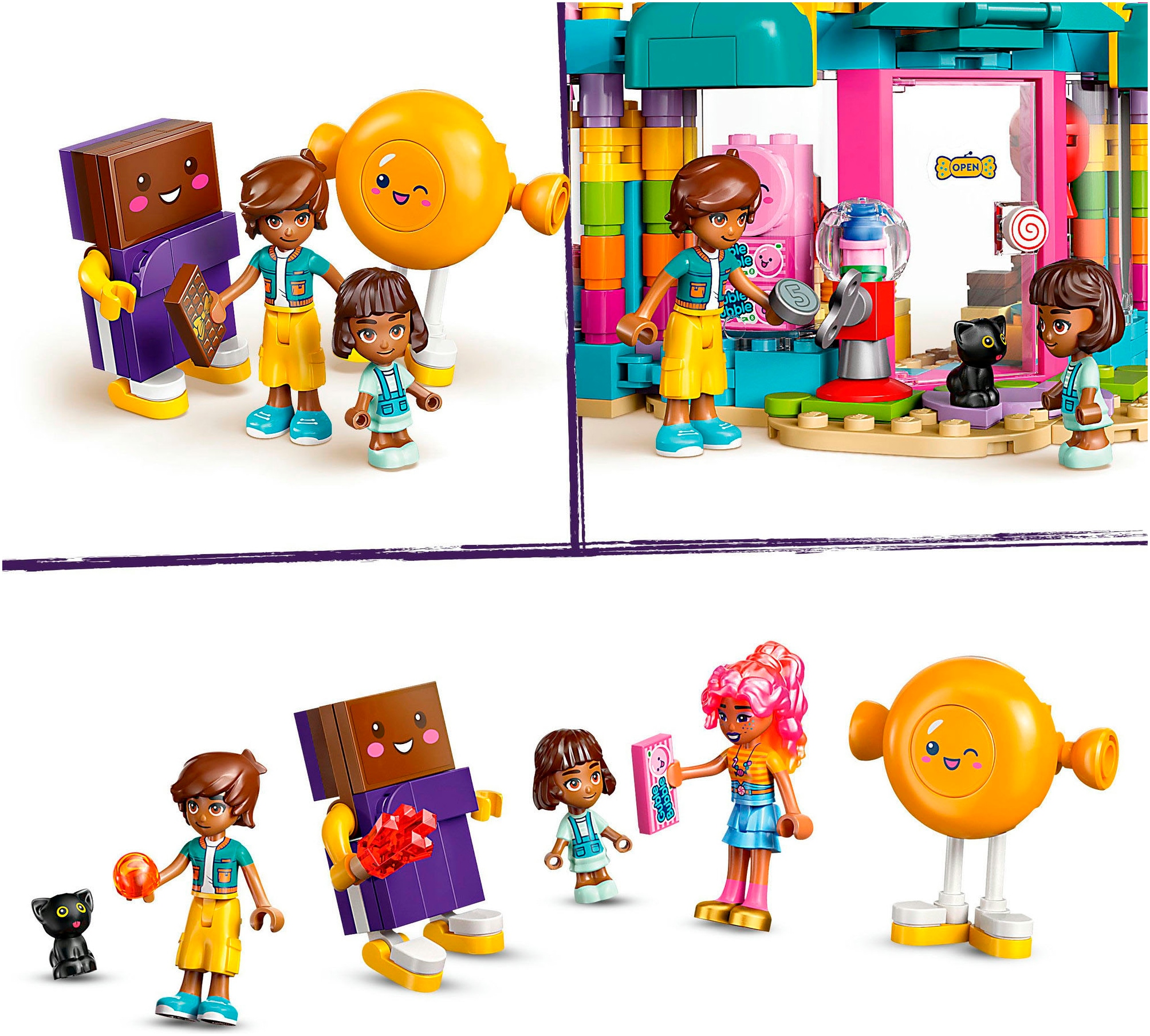 LEGO® Konstruktionsspielsteine »Heartlake City Süsswarenladen (42649), LEGO Friends« Made in Europe