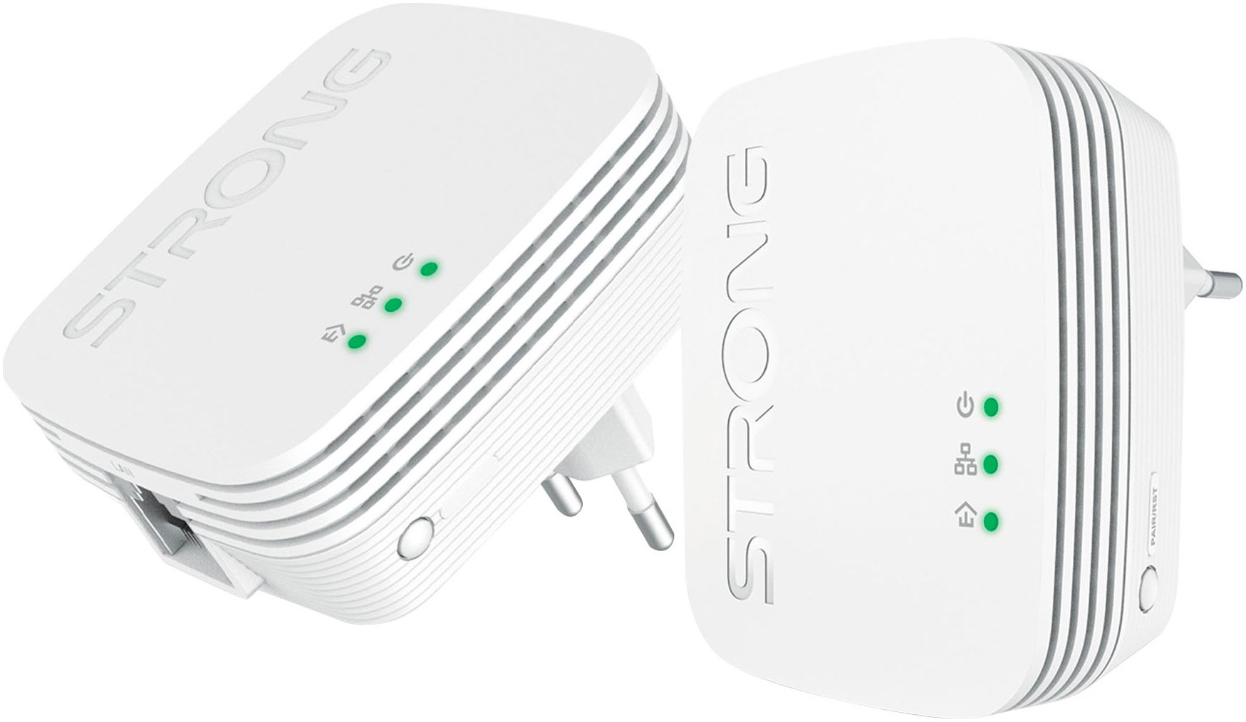 Strong Reichweitenverstärker »Powerline MINI, 600 Mbit/s Set (2 Einheiten)«, (2 St.)