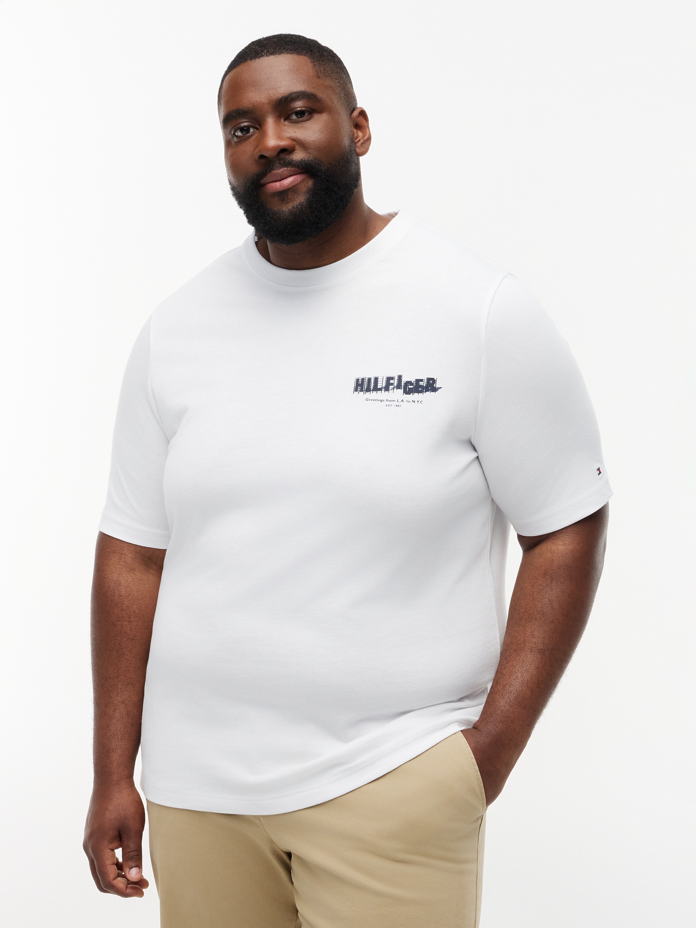 Image of Tommy Hilfiger Big & Tall T-Shirt "BT-PHOTO PRINT HILFIGER" mit grossem Rückenprint