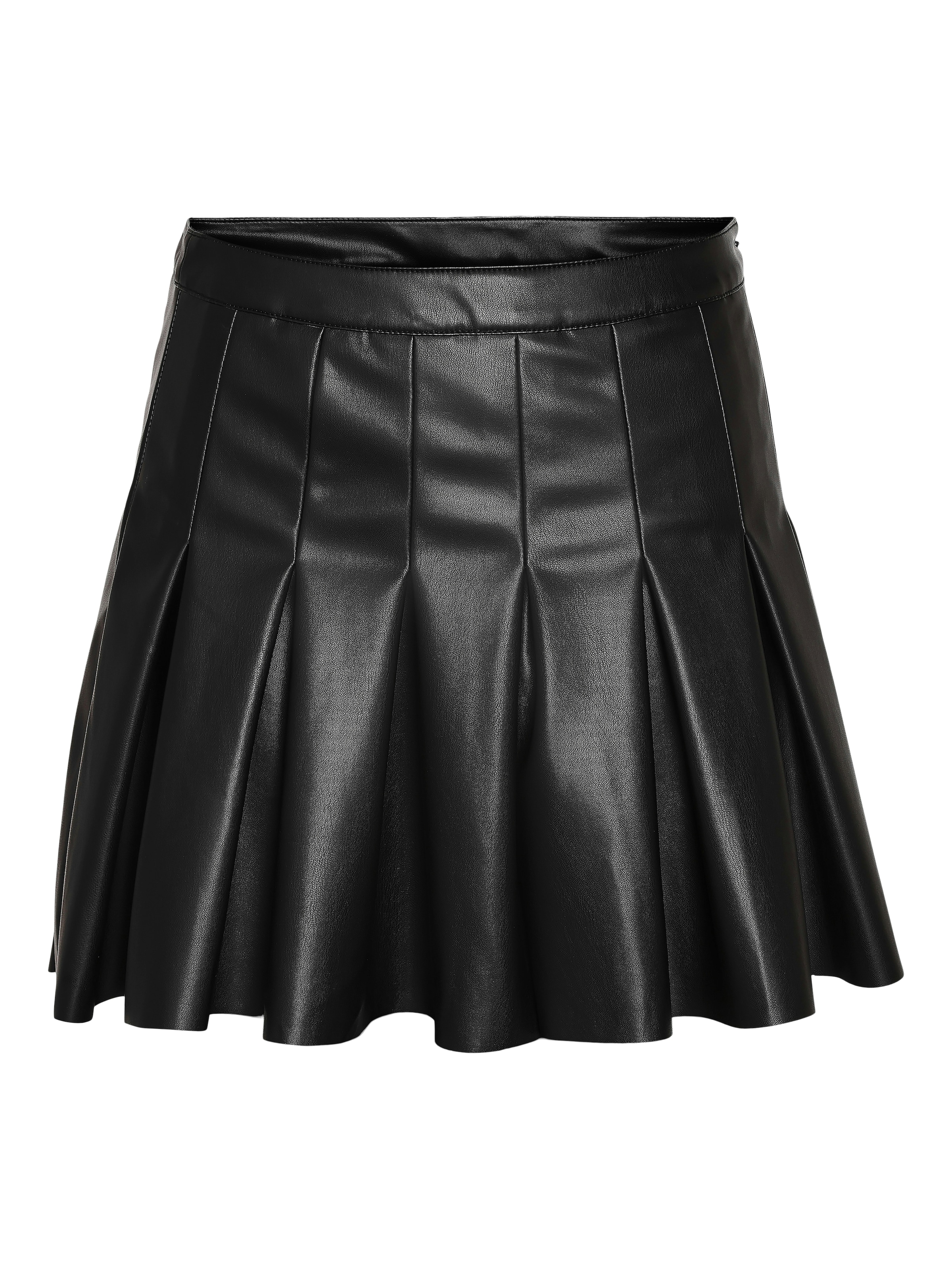 Noisy may Lederimitatrock »NMPAULO HW PLEATED PU MINI SKIRT«