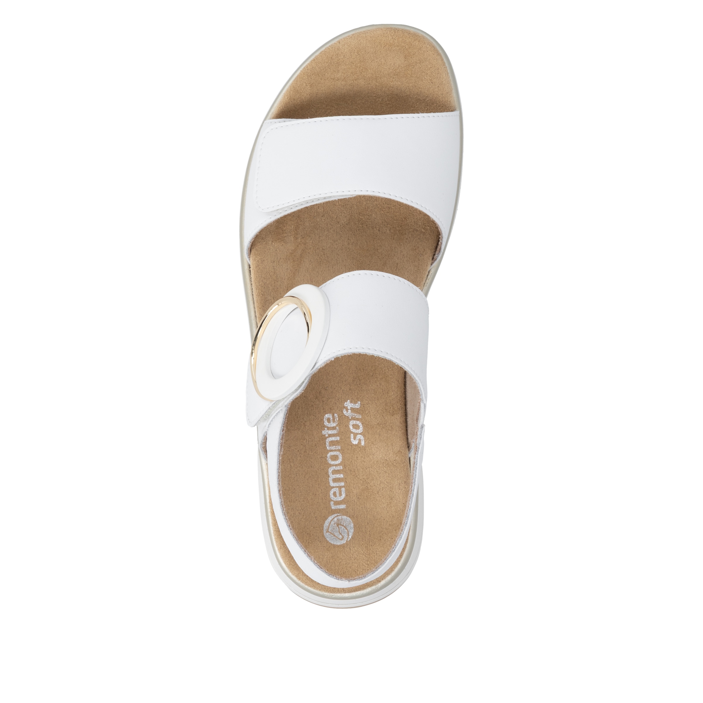 Remonte Sandale à plateforme  chaussure d'été, sandale avec semelle intérieure souple et deux fermetures velcro