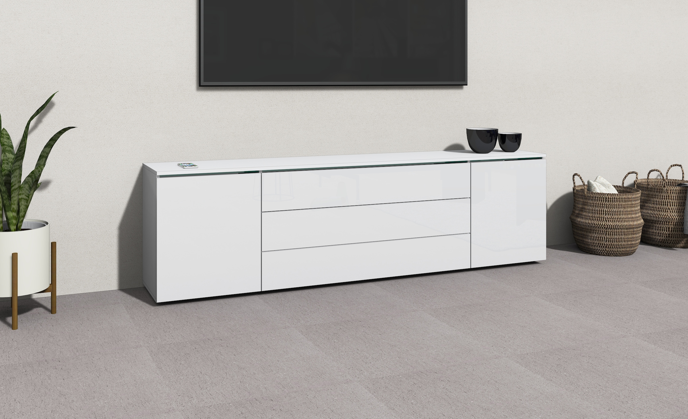 Image of borchardt Möbel Lowboard "San Diego" Breite 200 cm