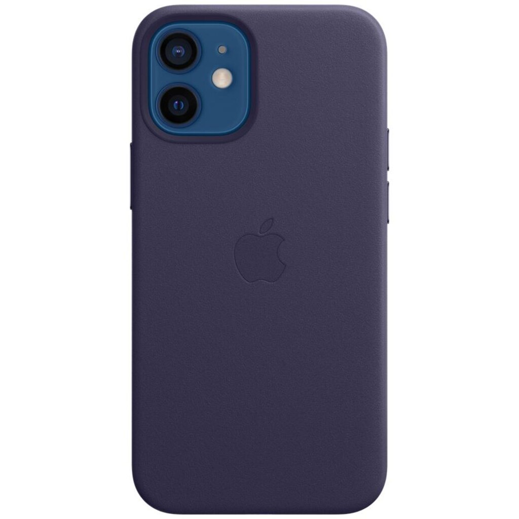 Apple Smartphone-Hülle »Apple iPhone 12 Mini Leder Case Mag Violet«, iPhone 12 Mini