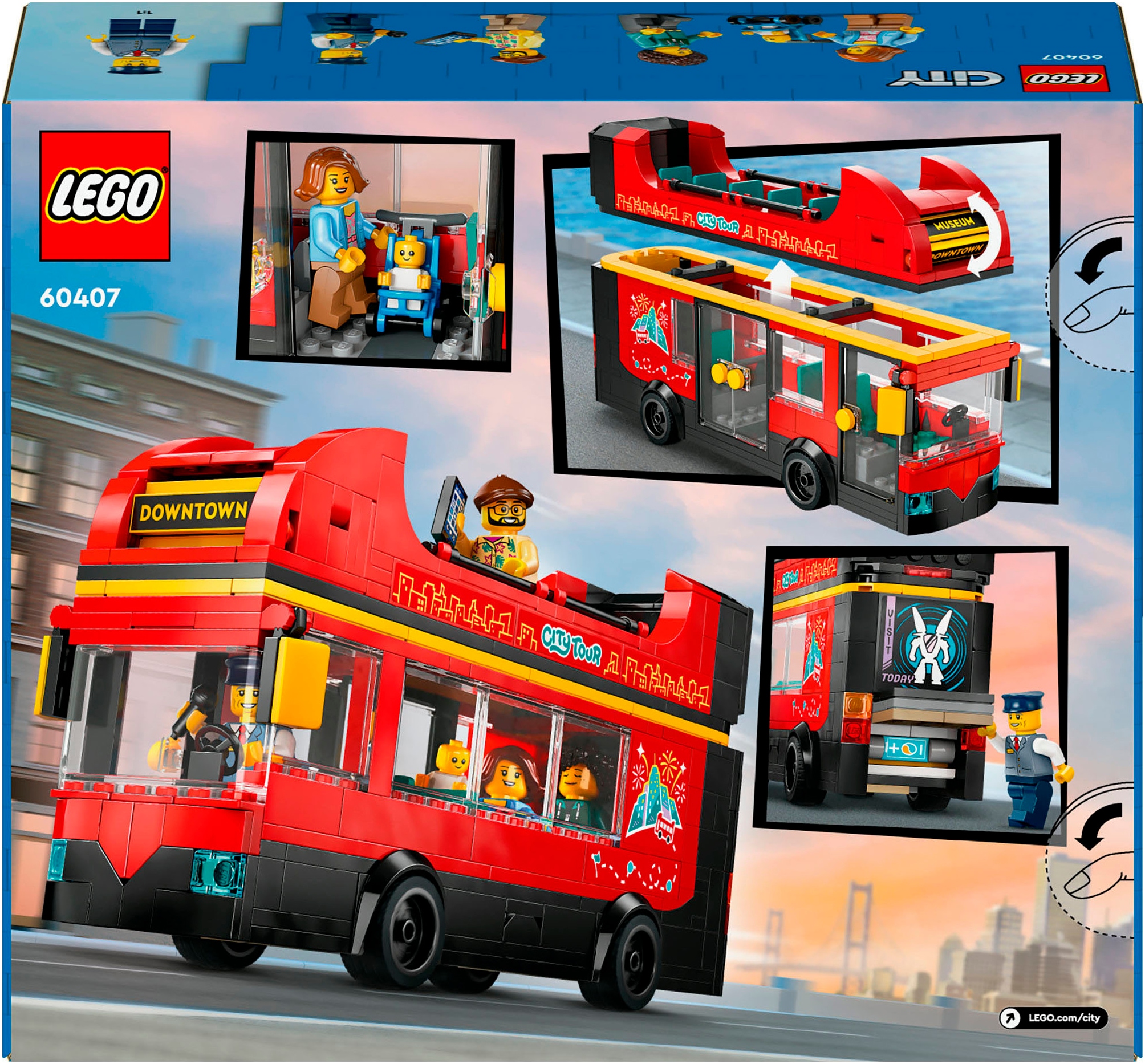 LEGO® Pions de construction »Doppeldeckerbus (60407), LEGO City« Made in Europe