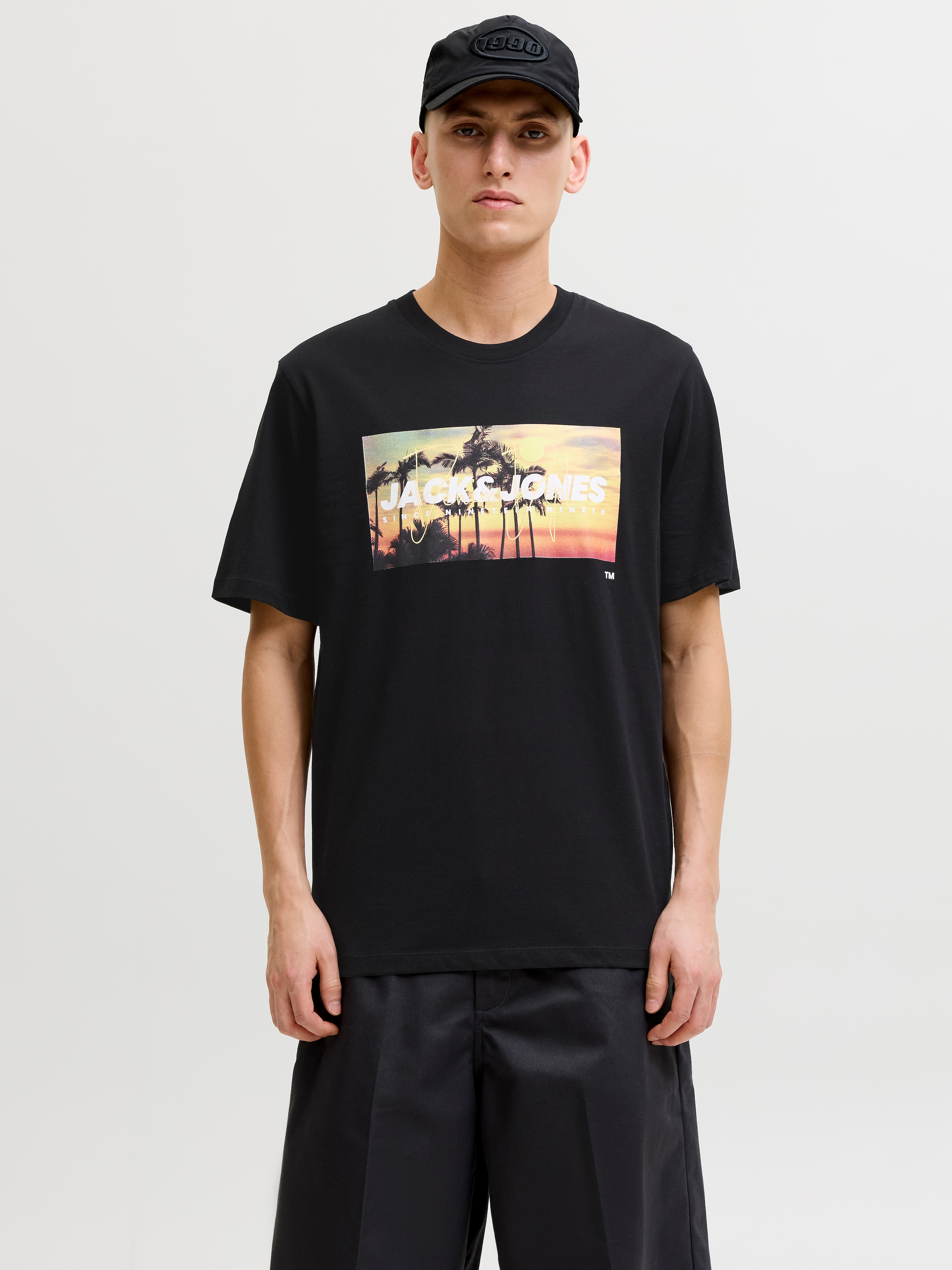 Image of Jack & Jones Rundhalsshirt "JJINDIANA TEE SS CREW NECK"