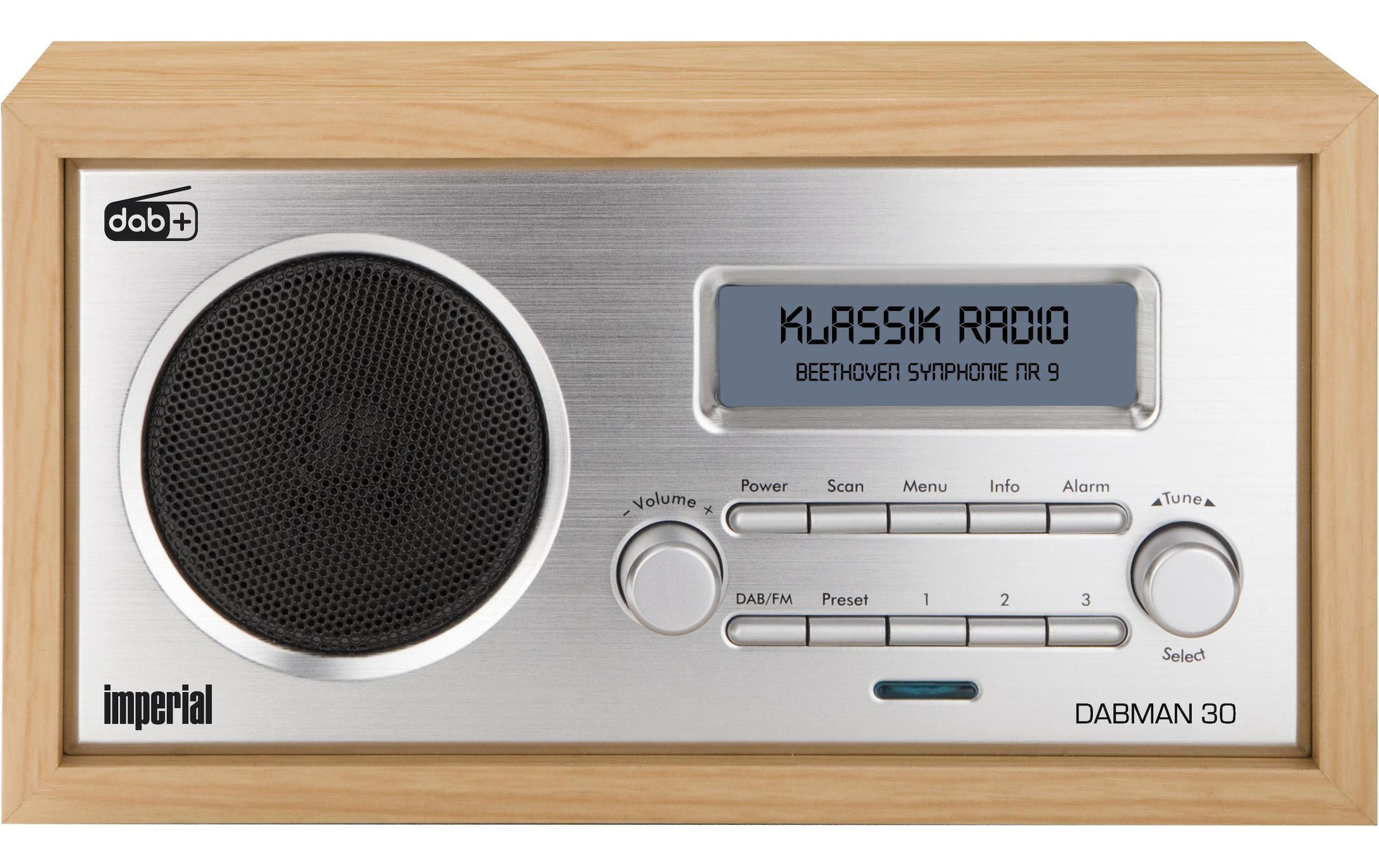 IMPERIAL Digitalradio (DAB+) »Dabman 30 Braun«, (Digitalradio (DAB+)-FM-Tuner)