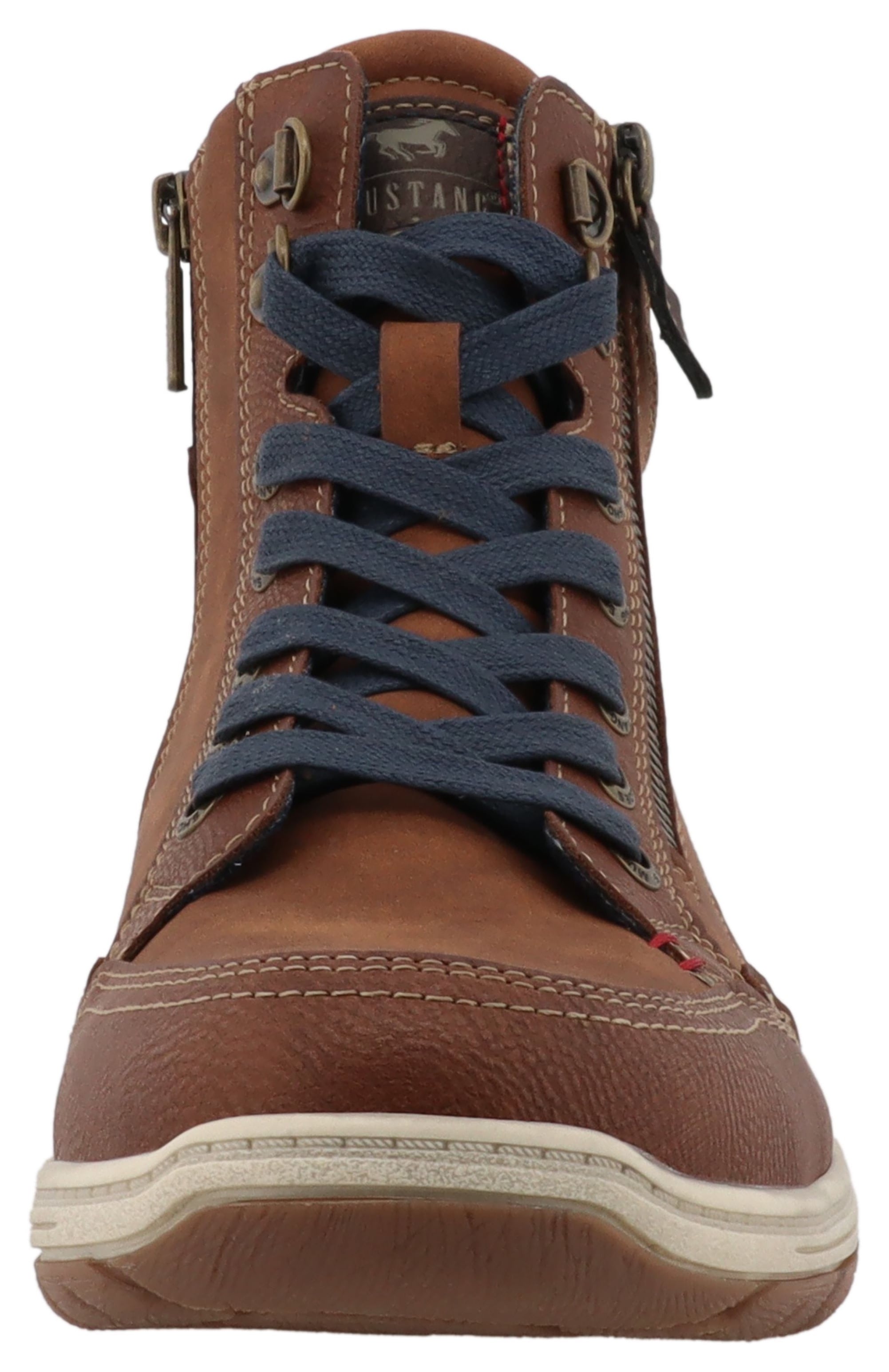 Mustang Shoes Bottines à lacets »Benedetto«  baskets montantes, bottines à lacets avec fermeture éclair