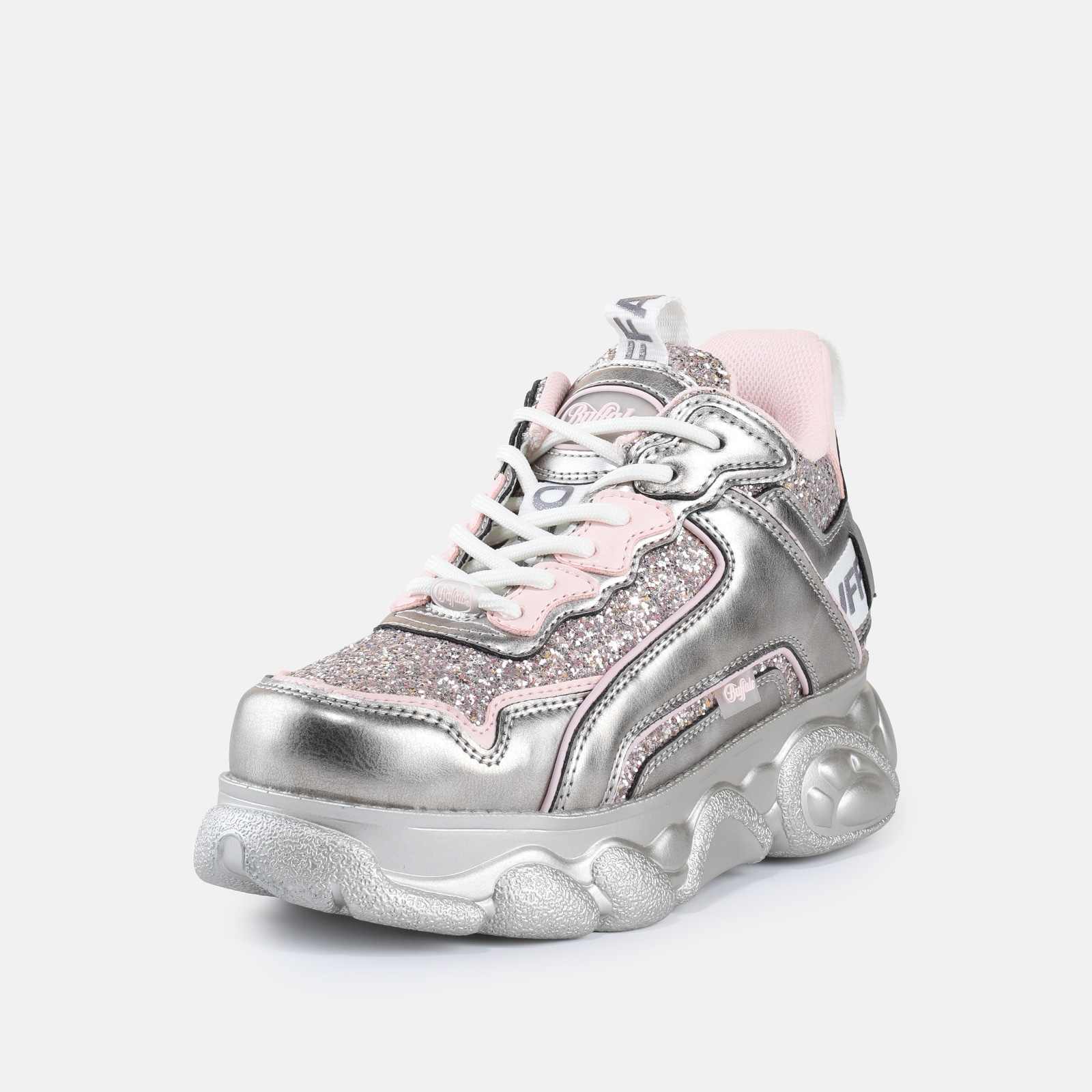 Image of Buffalo Plateausneaker "CLD CHAI" Chunky Sneaker mit Logoschriftzug und Glitter-Details