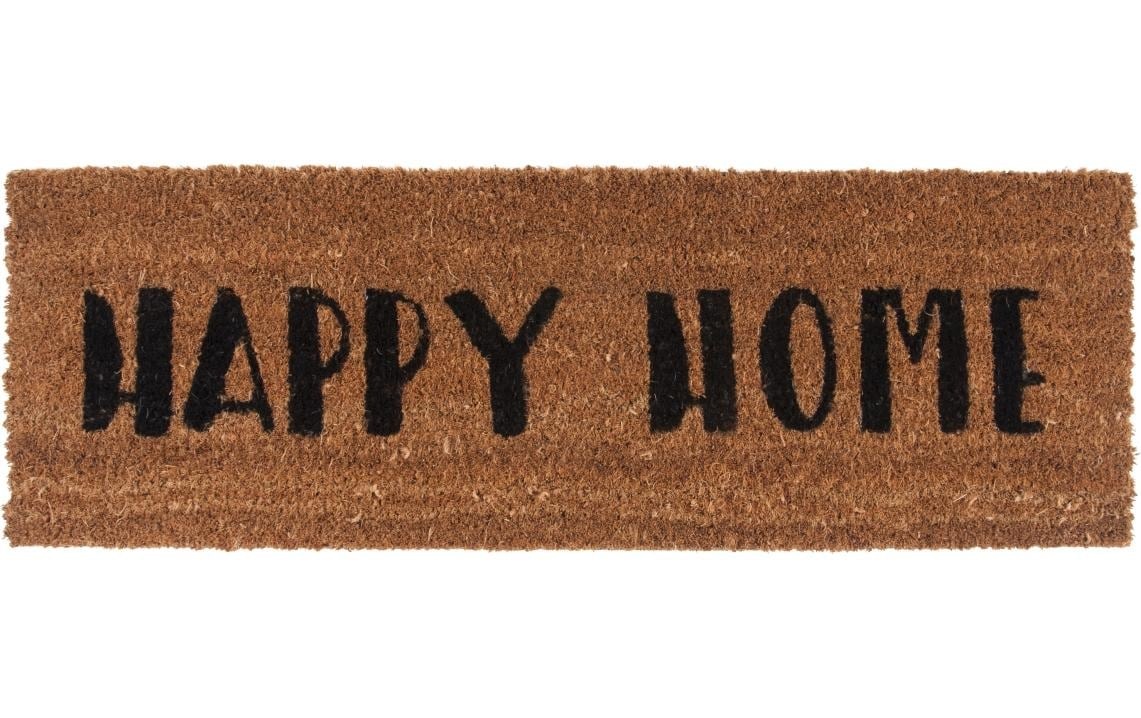 Image of Present Time Fussmatte "Fussmatte Happy Home" quadratisch