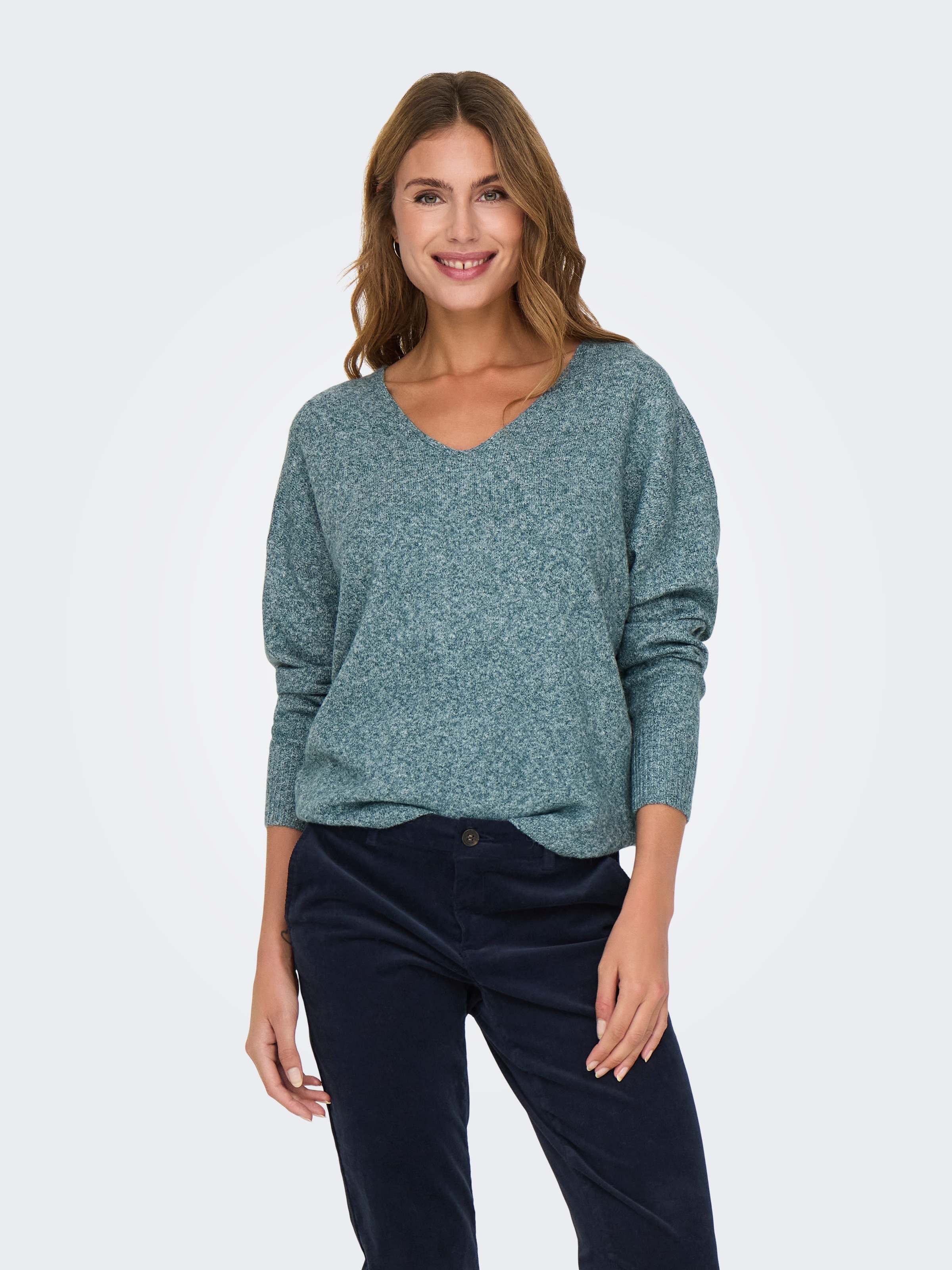 ONLY V-Ausschnitt-Pullover »ONLRICA LIFE L/S V-NECK PULLO KNT NOOS«
