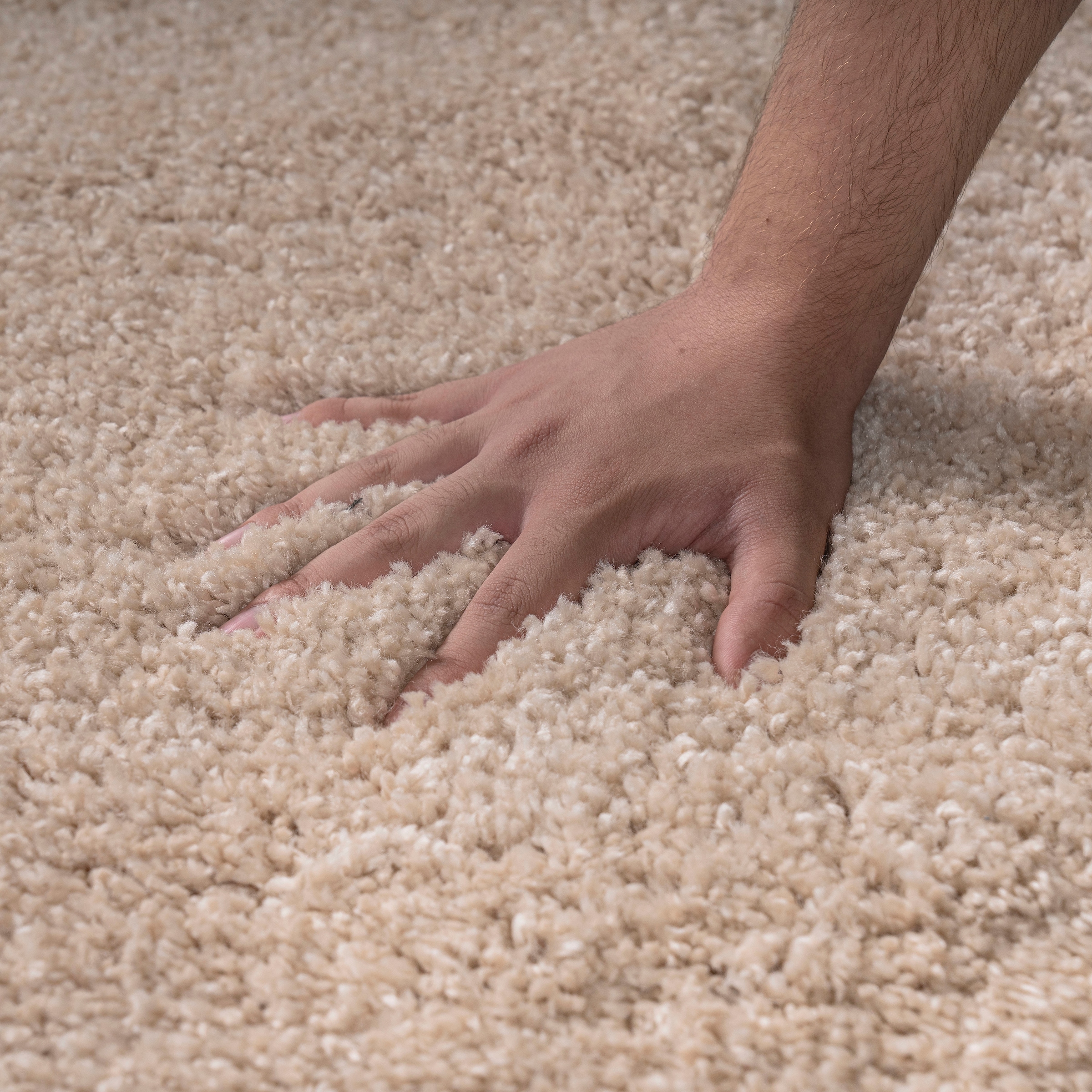 Bruno Banani Hochflor-Teppich »Shaggy Soft«, rechteckig, 30 mm Höhe, gewebt, Uni Farben, besonders weich und kuschelig