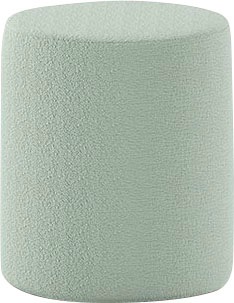 Vipack Tabouret rembourré »Moon, Hocker in rund, mit flauschigem Bouclé Stoff« L/H/P env. 41x41,5x41 cm, charge max 80 kg,  comme siège ou table de nuit, 41 cm ∅, tissu bouclé, en 4 couleurs