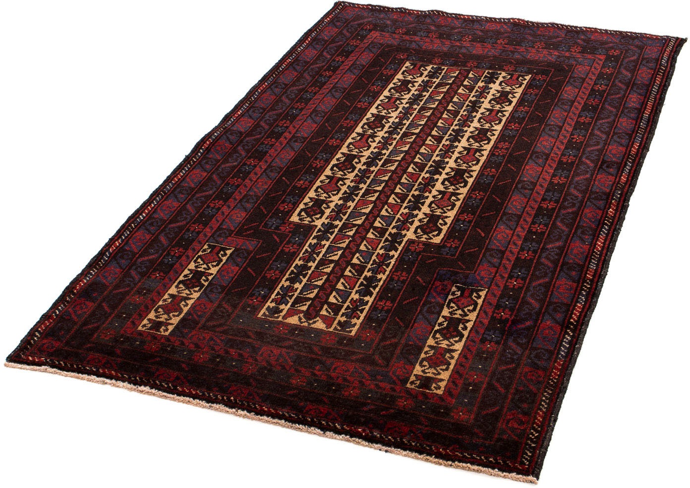 Image of morgenland Orientteppich »Belutsch - 143 x 88 cm - mehrfarbig«, rechteckig, 8 mm Höhe, Wohnzimmer, Handgeknüpft, Einzelstück mit Zertifikat bei Ackermann Versand Schweiz