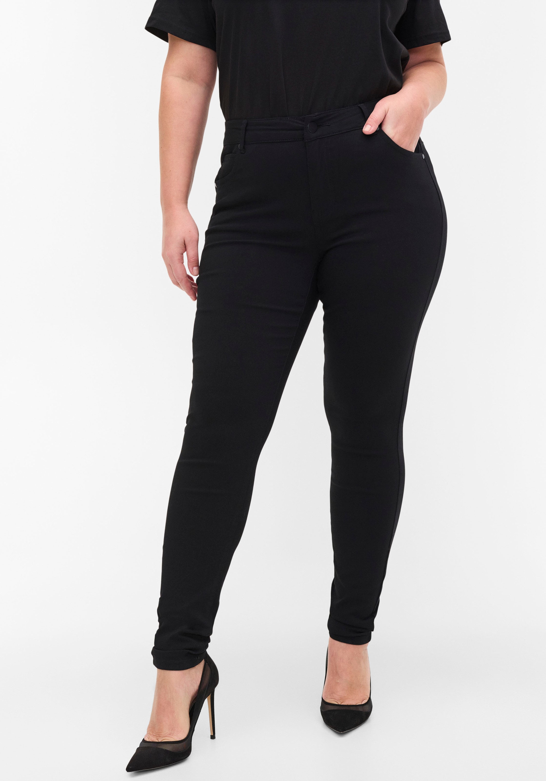 Zizzi Röhrenhose, mit Stretch-Anteil kaufen