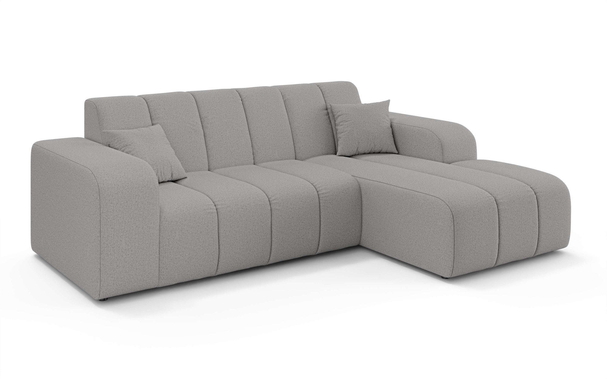 INOSIGN Ecksofa »CASSY L-Form, Schlafsofa mit Bettkasten, Masse B/T/H: 245/165/88 cm«, mit 2 Rückenkissen, Recamiere rechts oder links bestellbar