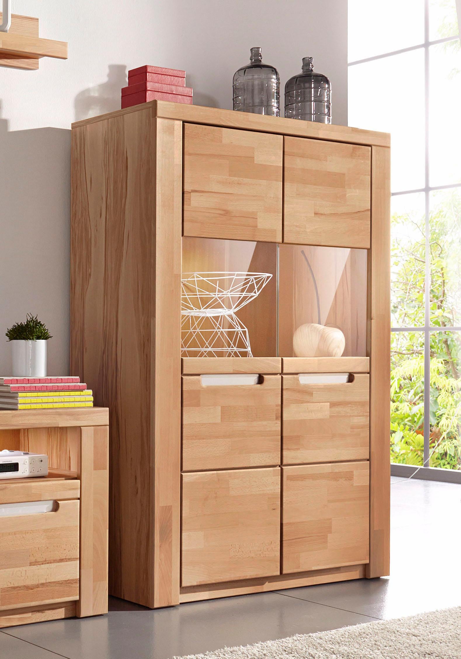 Woltra Highboard »Kolding«, auf Breite Glastüren 2 mit versandkostenfrei cm 100