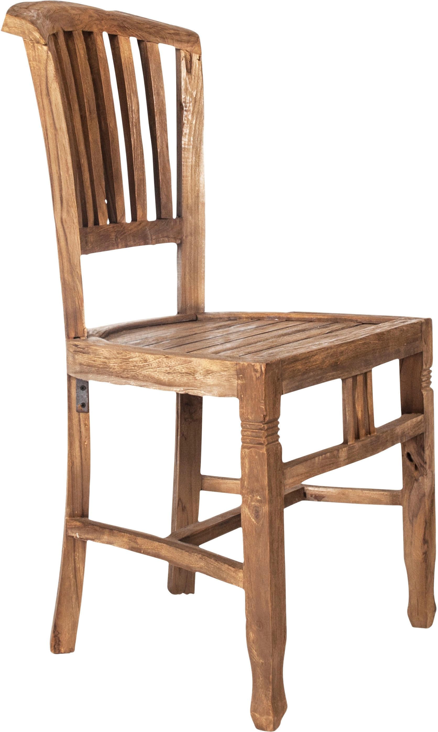 SIT Chaise »Cottbus aus recyceltem Teakholz – Massivholz – Brettsitz« () assise massive en planche de teck recyclé au design intemporel