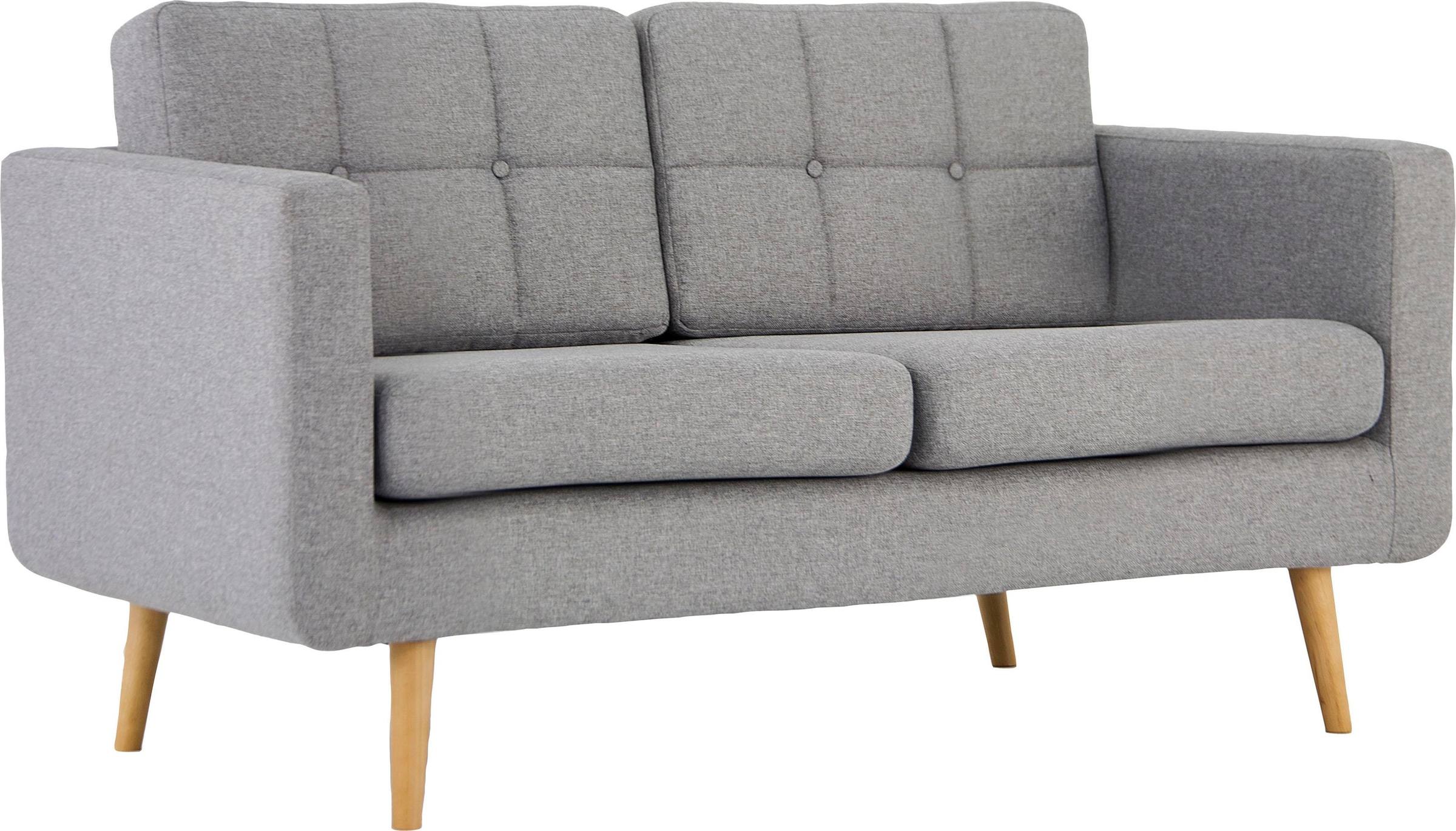 Home affaire 2-Sitzer »Brest«, mit Knopfheftung und Steppung im Rücken, geradliniges Design