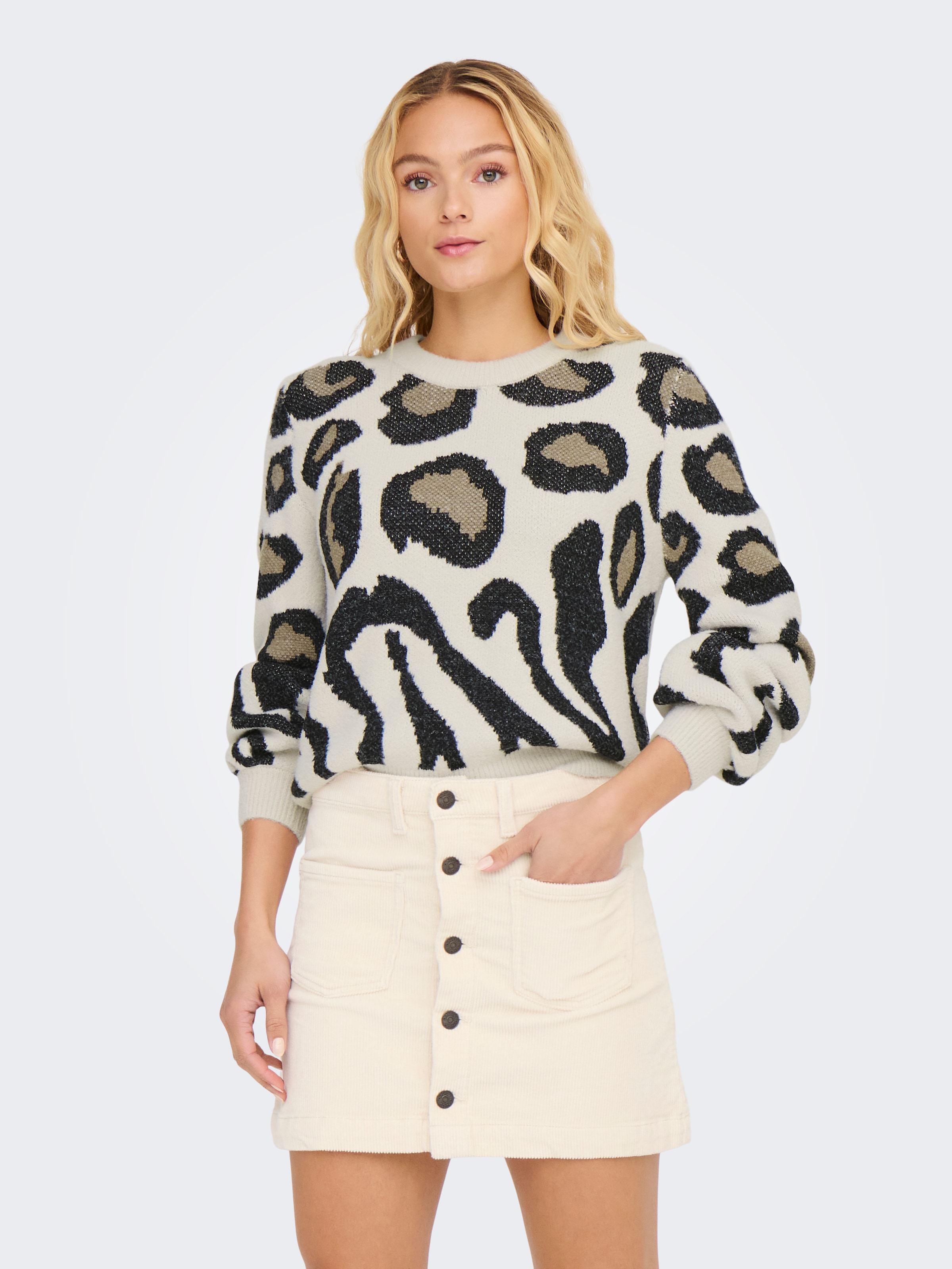 Image of JDY Strickpullover "JDYLORRAINE ANIMAL L/S PULLOVER KNT NOOS"
