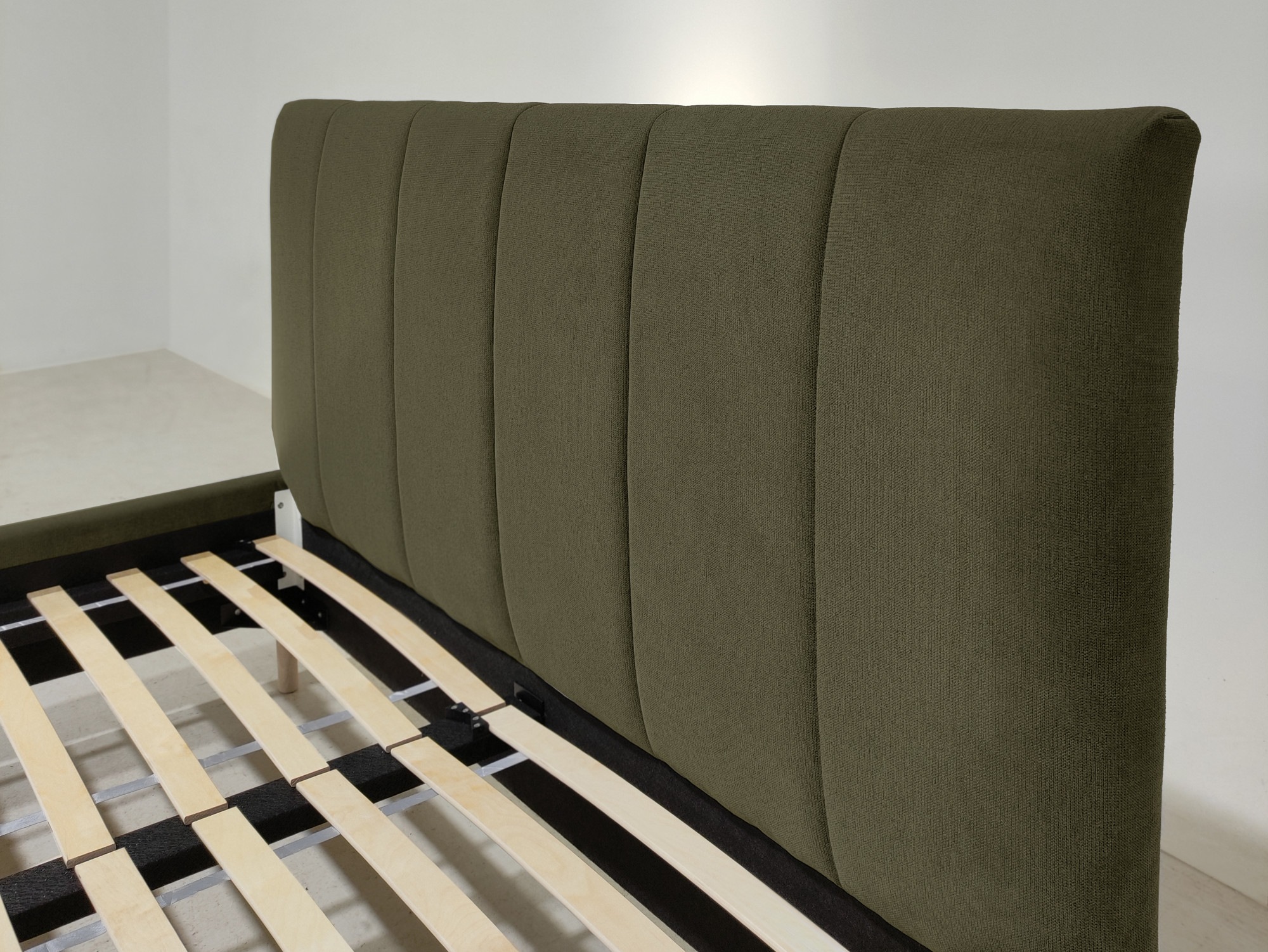 andas Polsterbett »Muhos« mit gepolstertem Kopfteil, inkl. Lattenrost