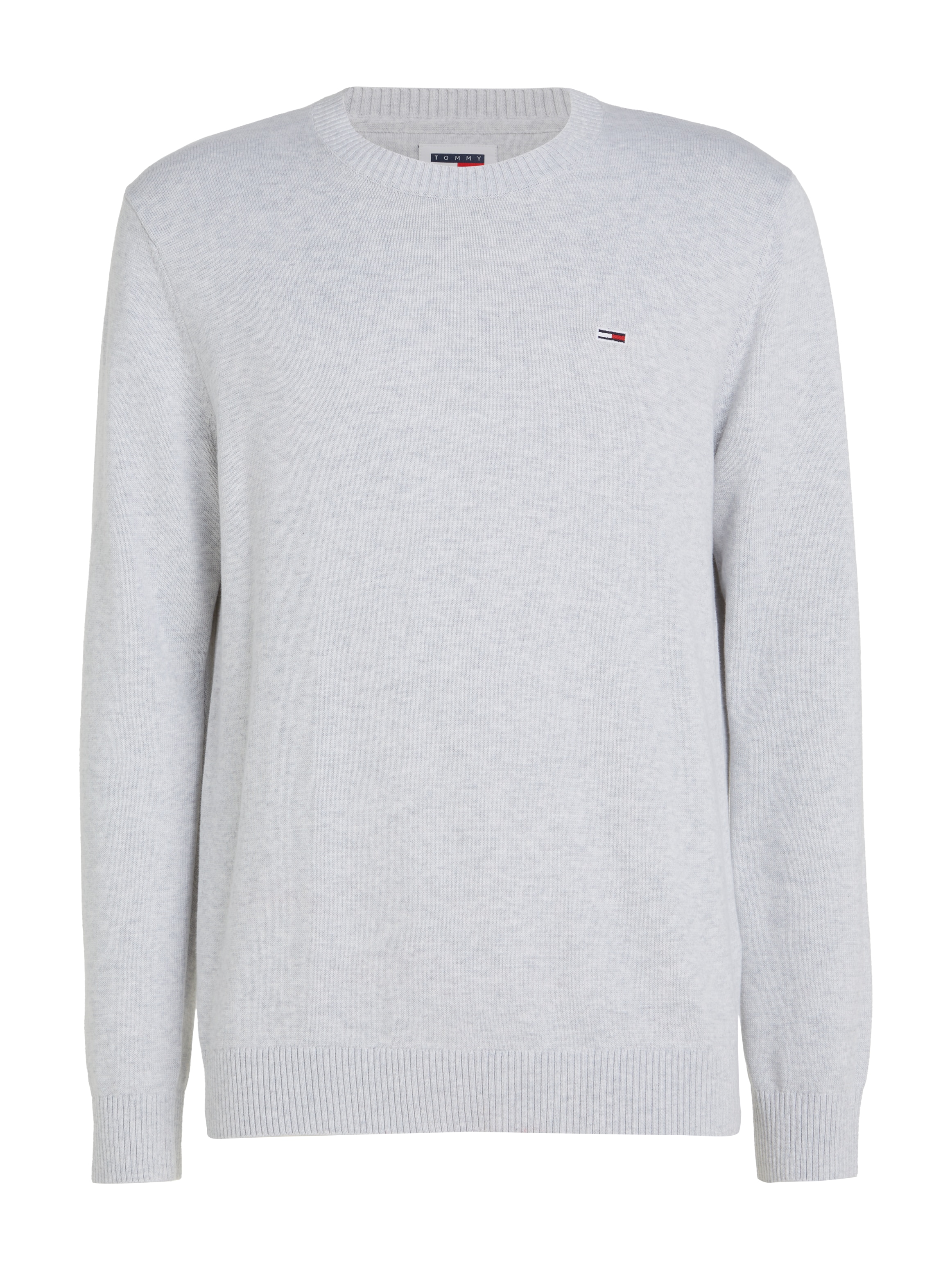 Tommy Jeans Rundhalspullover »TJM SLIM ESSENTIAL LIGHT SWEATER«, mit Flag-Patch