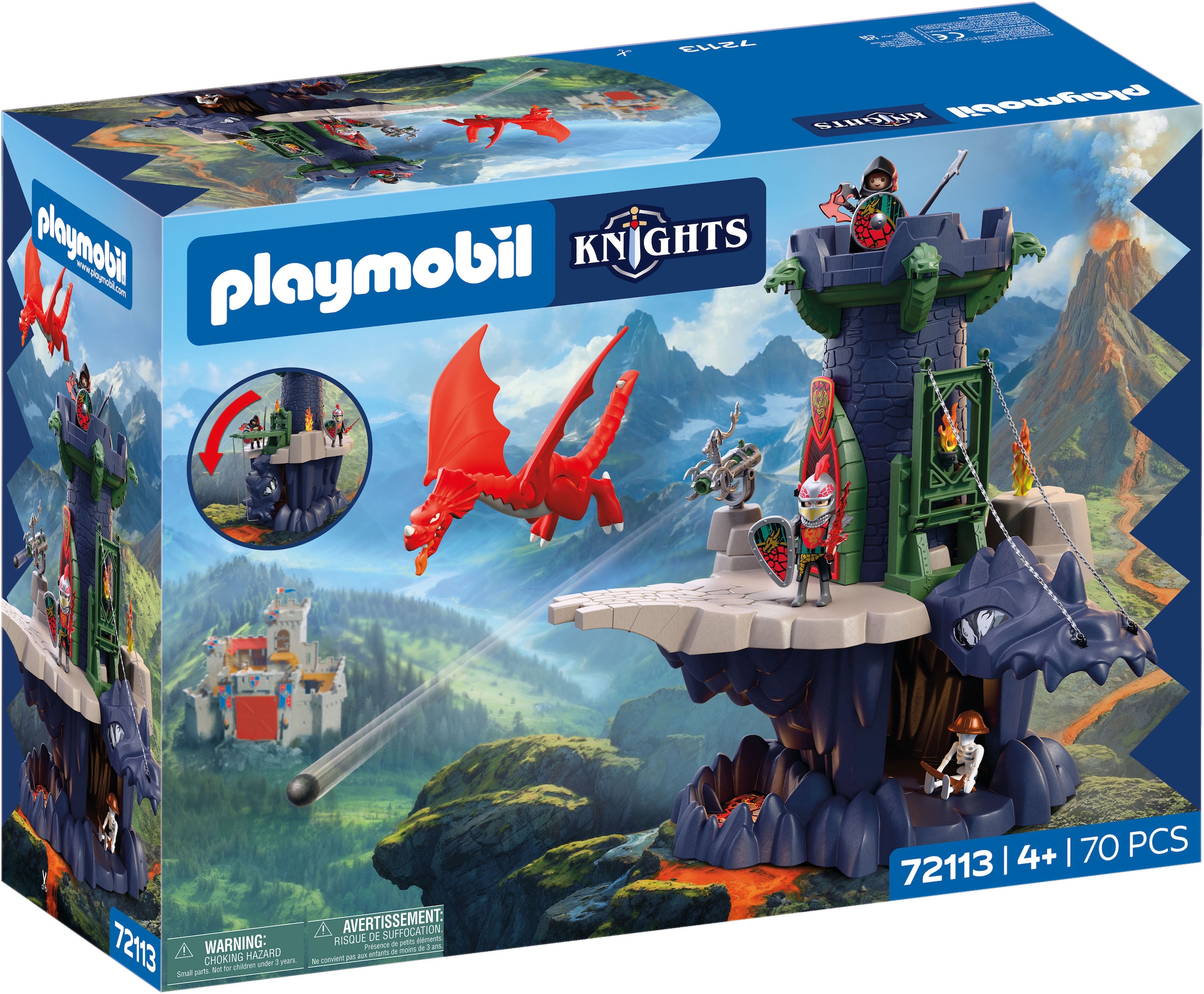 Playmobil® Jeu de construction »Drachenritterturm (72113), Knights« fabriqué en Europe